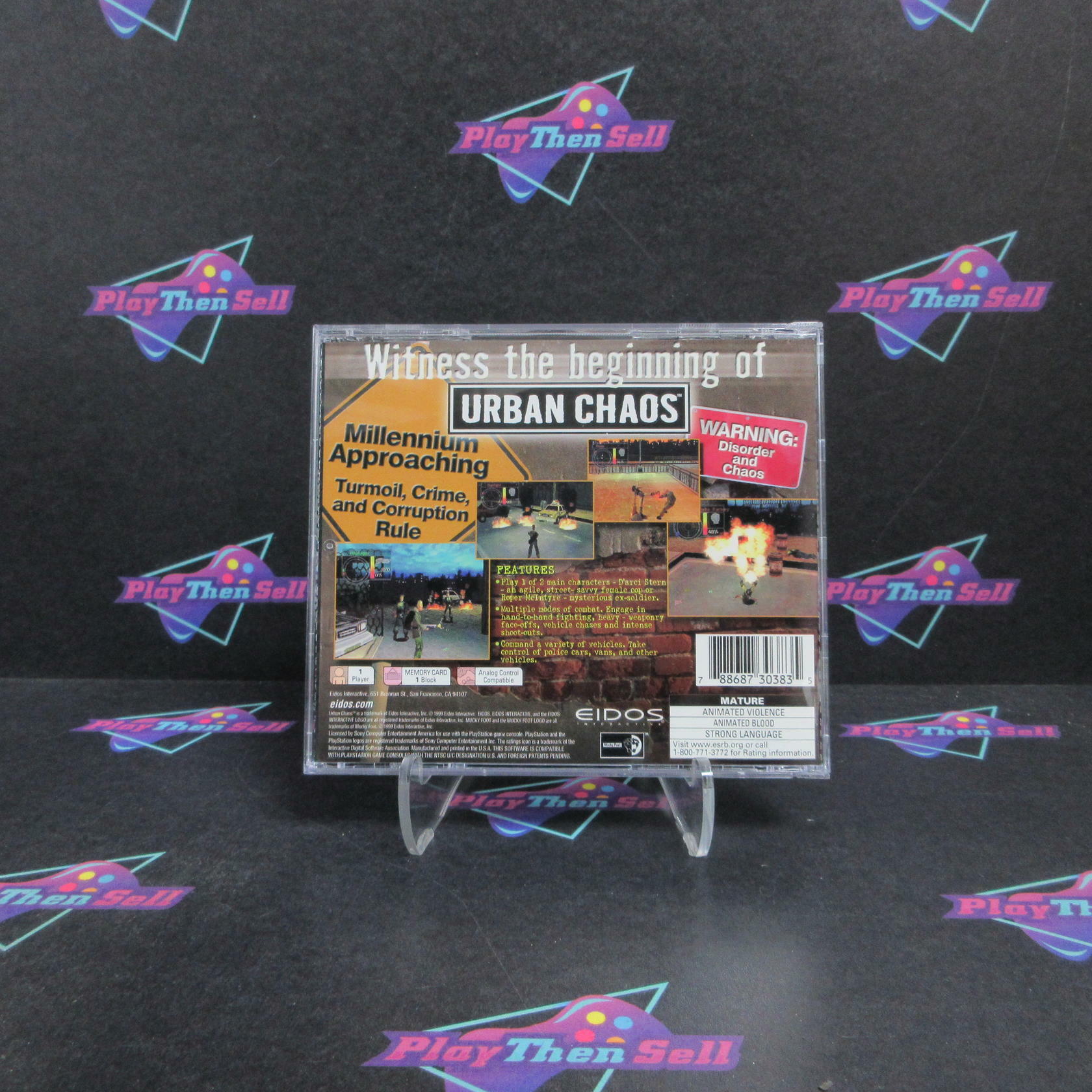 Urban Chaos PS1 PlayStation 1 Complete - Refurbished