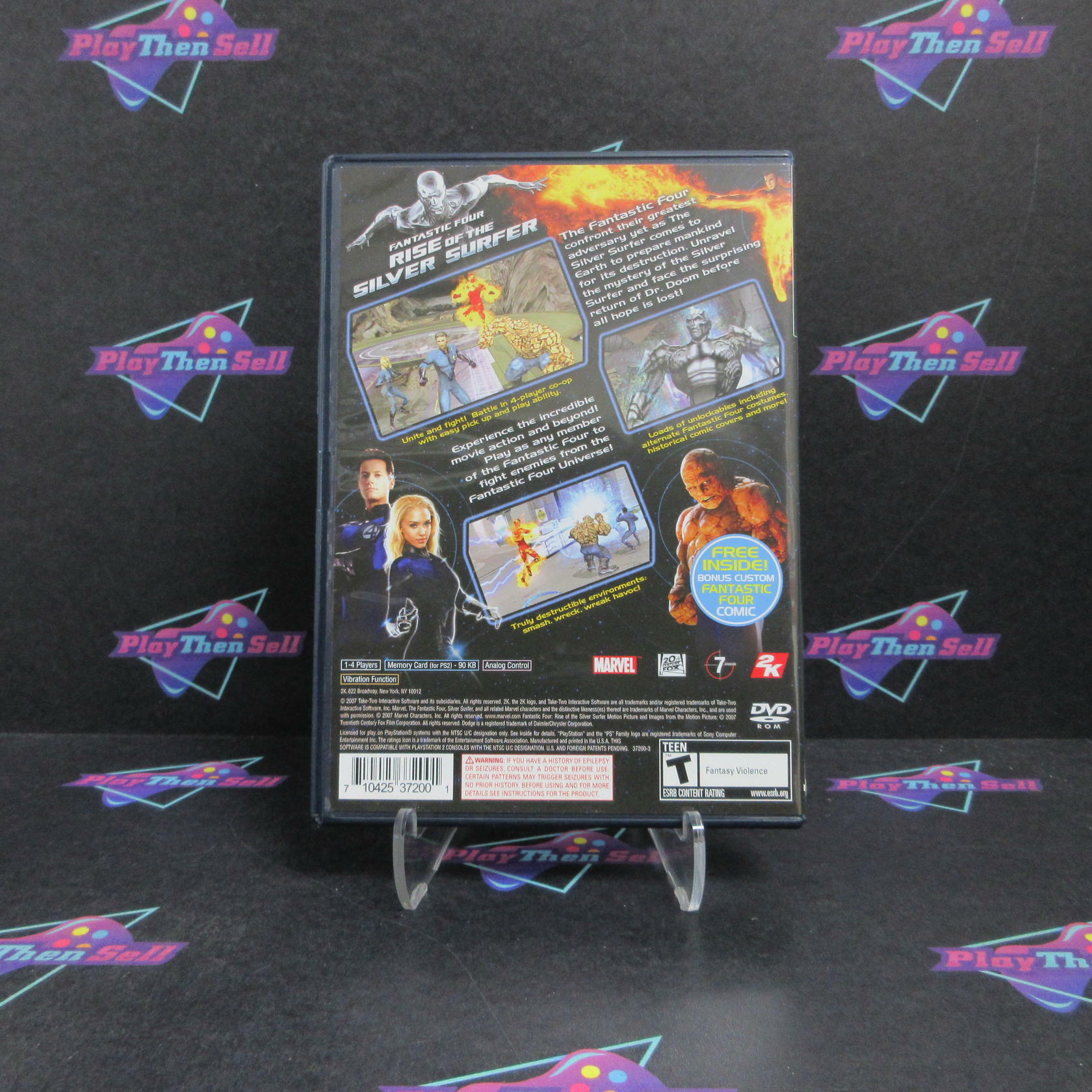 Fantastic 4 Rise of the Silver Surfer PS2 PlayStation 2 + Comic Complete - Refurbished