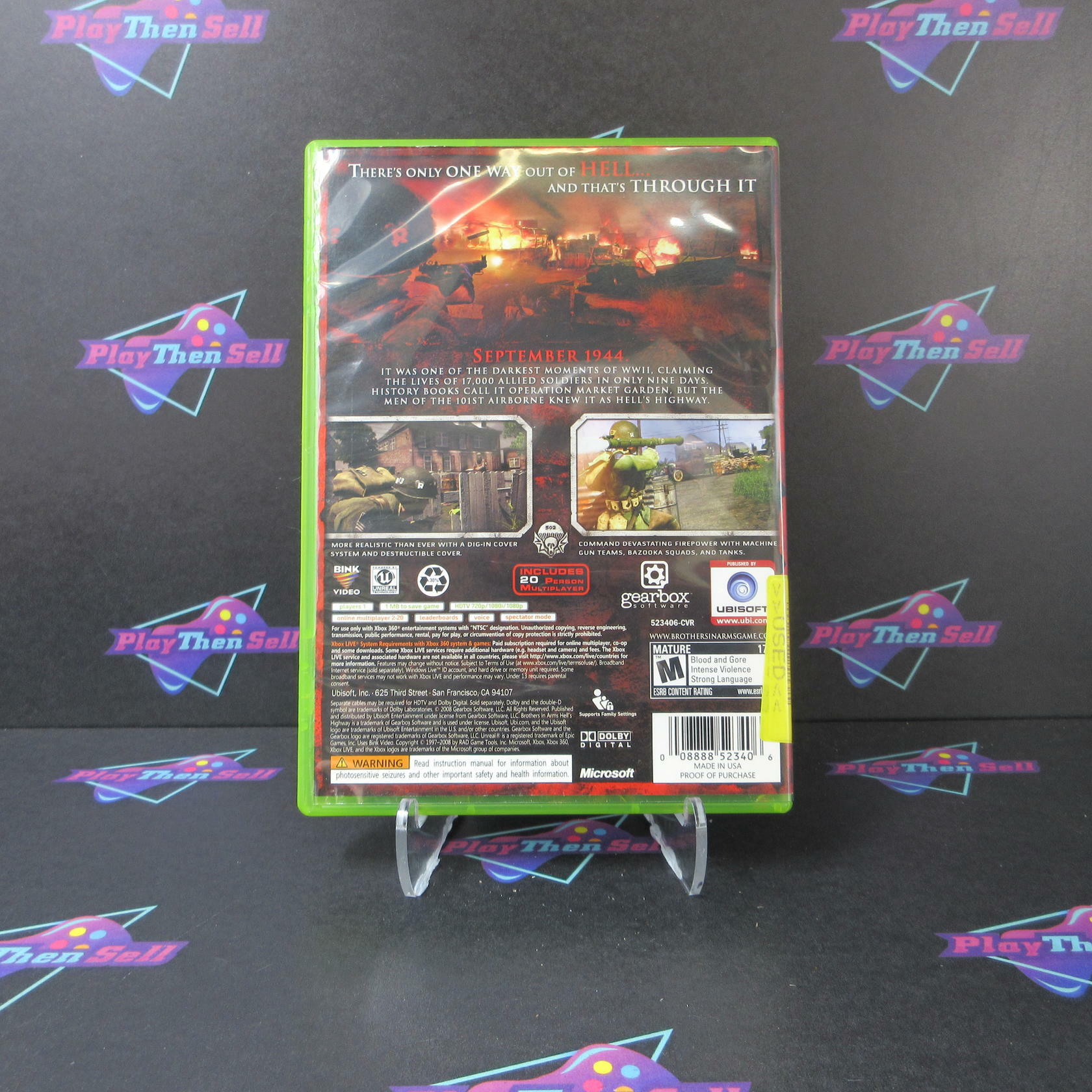 Brothers in Arms Hell's Highway Xbox 360 Complete - Very Good