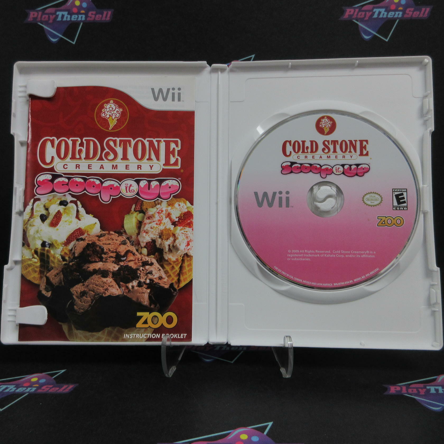 Cold Stone Creamery Scoop It Up Nintendo Wii Complete - Very Good