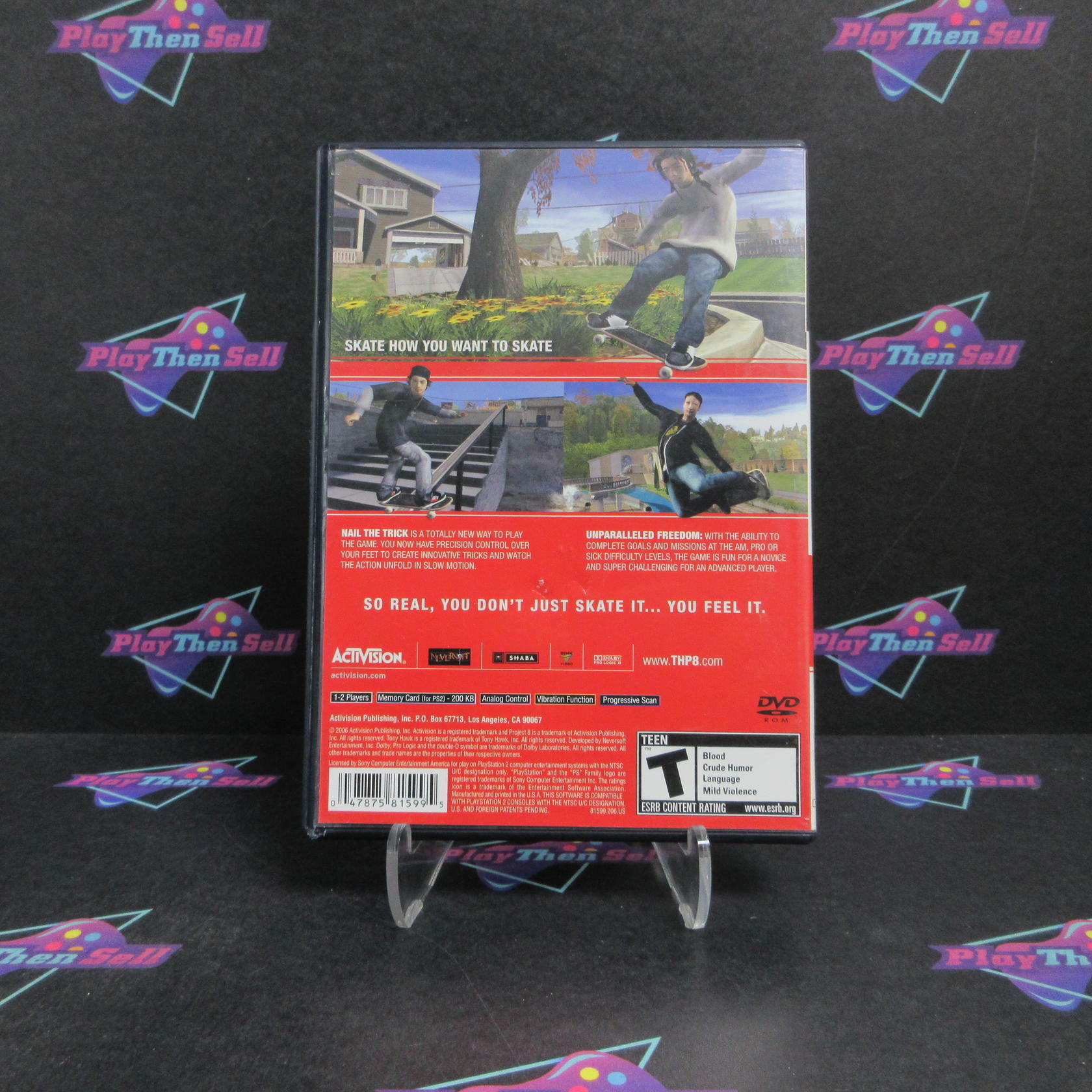 Tony Hawk's Project 8 PS2 PlayStation 2 Complete - Very Good