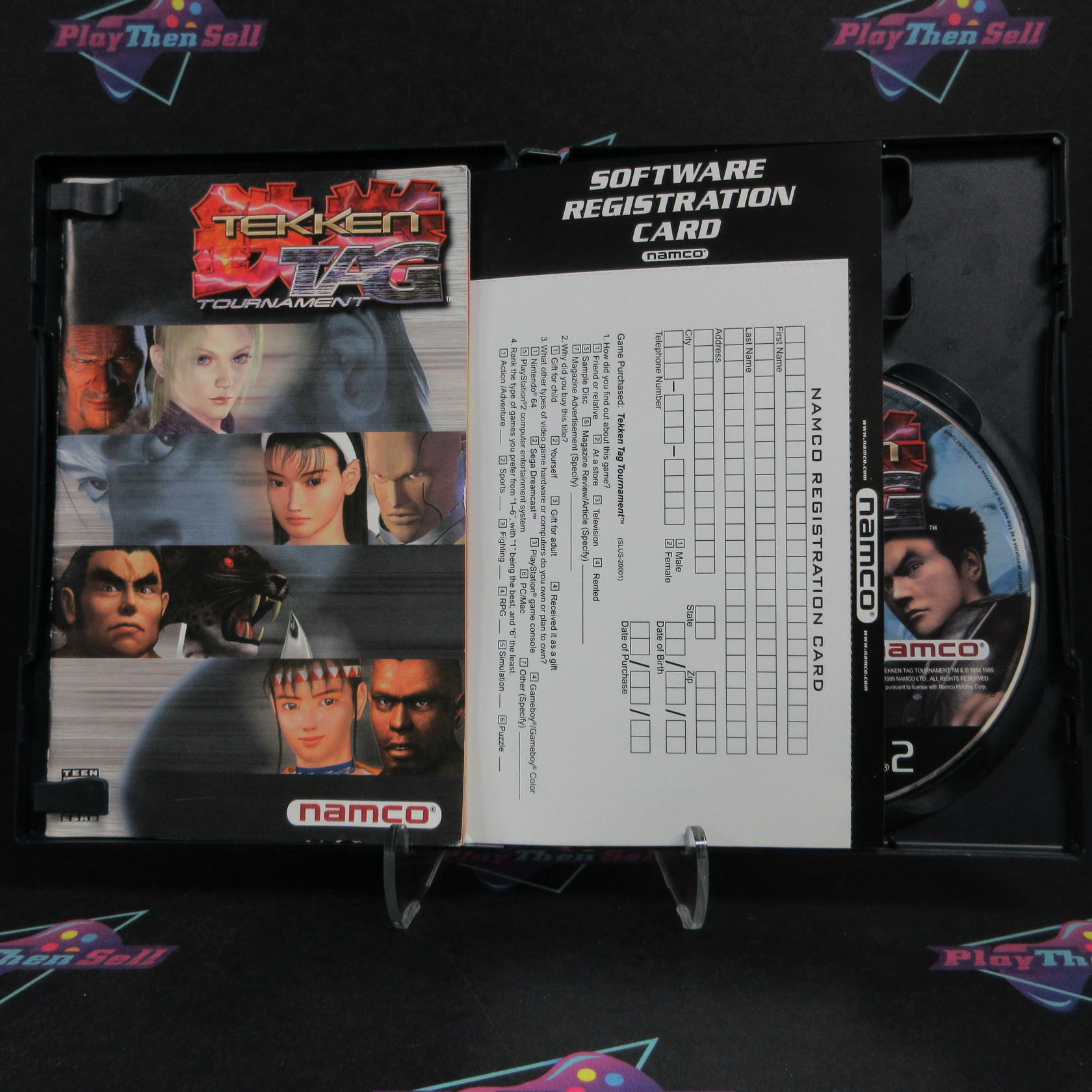 Tekken Tag Tournament PS2 PlayStation 2 + Reg Card Complete - Very Good
