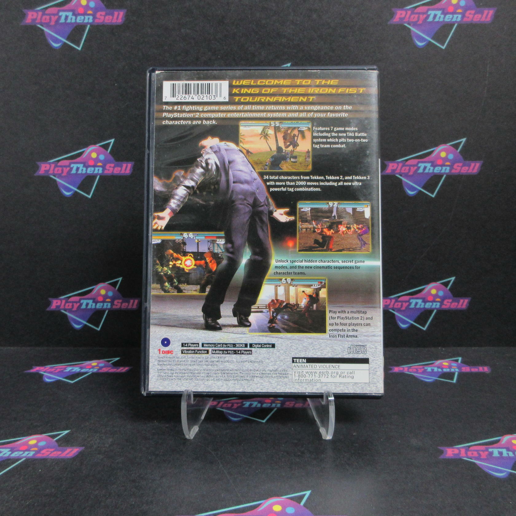 Tekken Tag Tournament PS2 PlayStation 2 + Reg Card Complete - Very Good