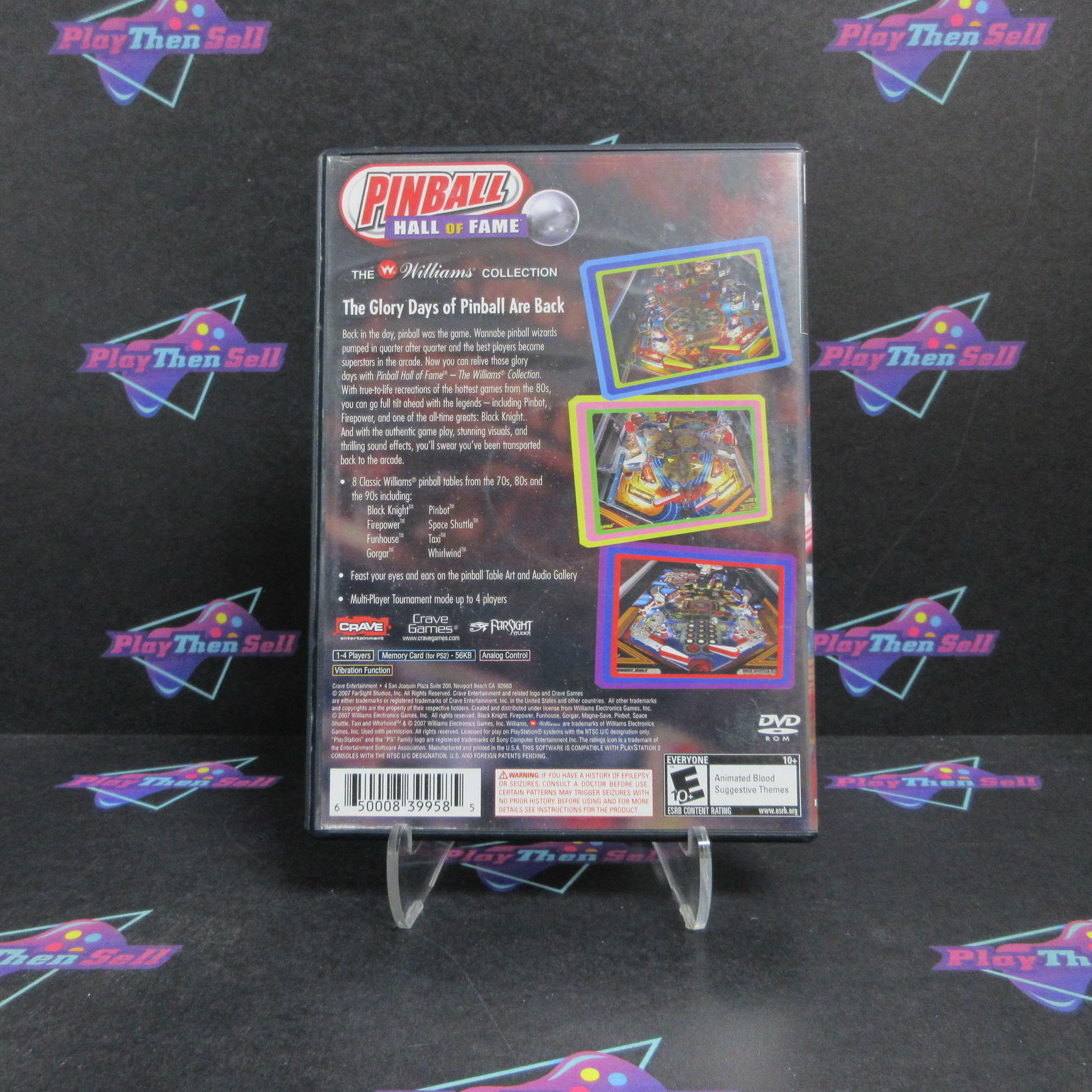 Pinball Hall Of Fame The Williams Collection PS2 PlayStation 2 Complete - Very Good