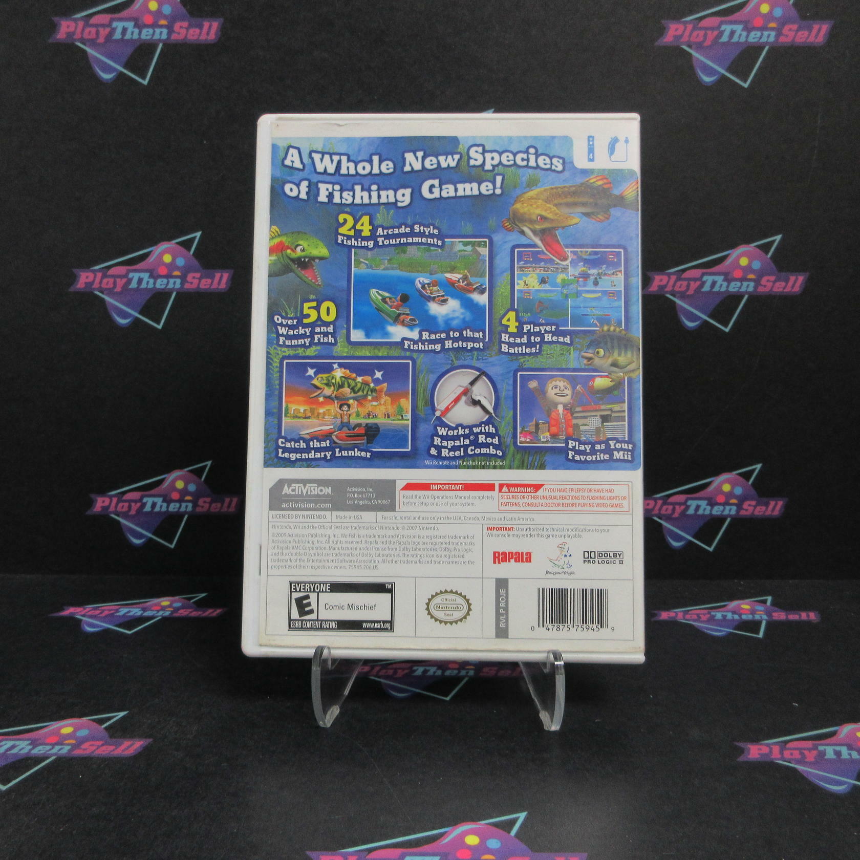 Rapala We Fish Nintendo Wii Complete - Very Good