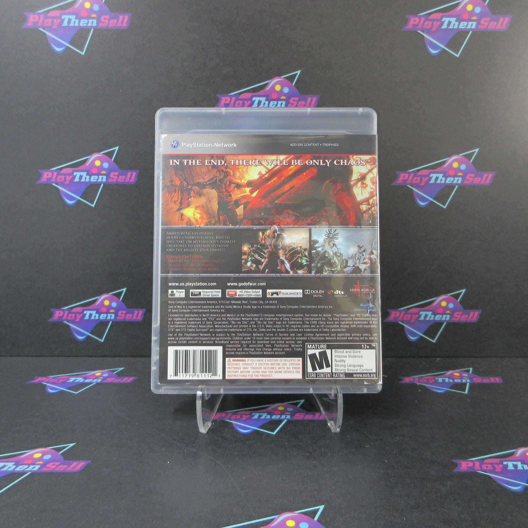 God of War 3 PS3 PlayStation 3 Complete - Very Good