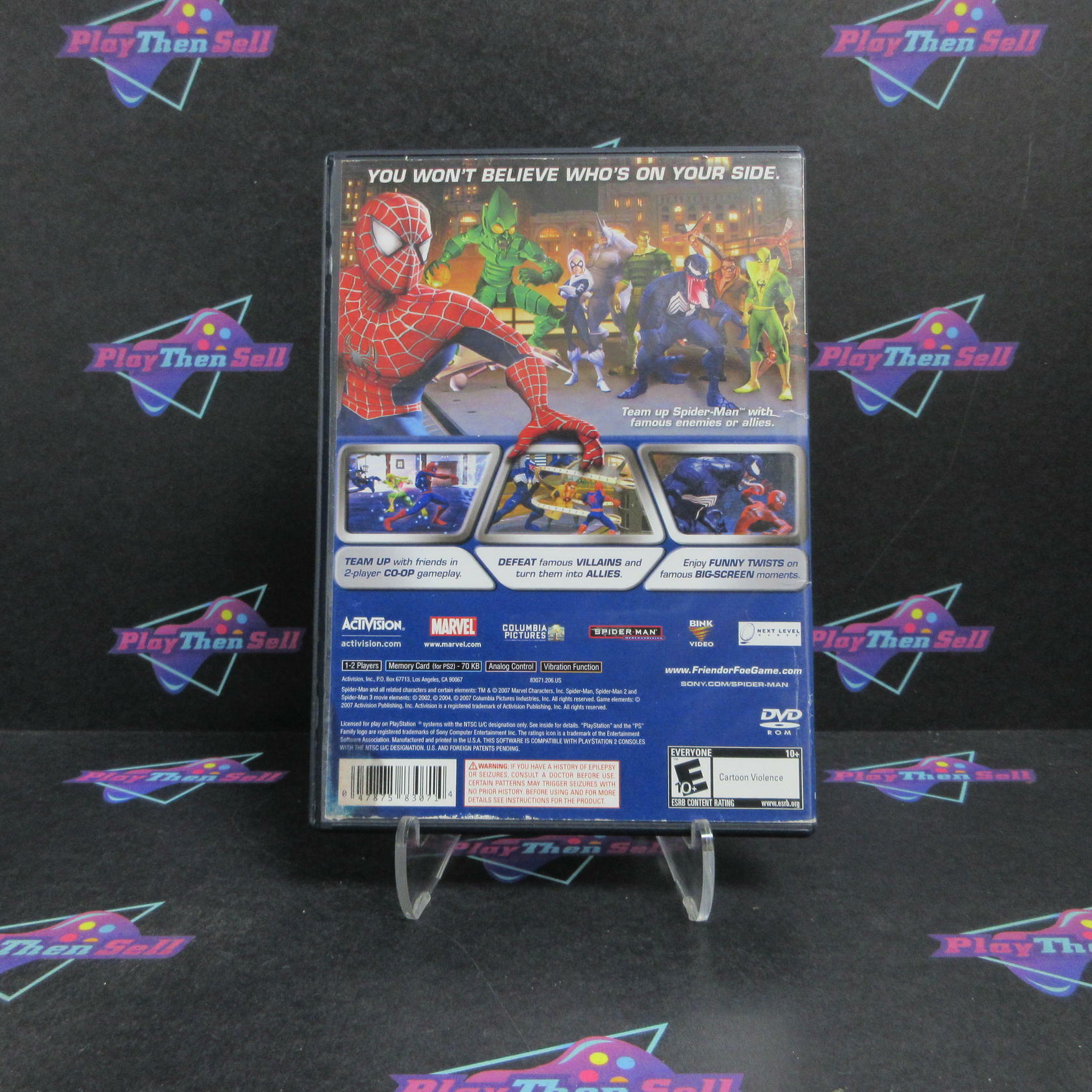 Spiderman Friend or Foe PS2 PlayStation 2 Complete - Very Good