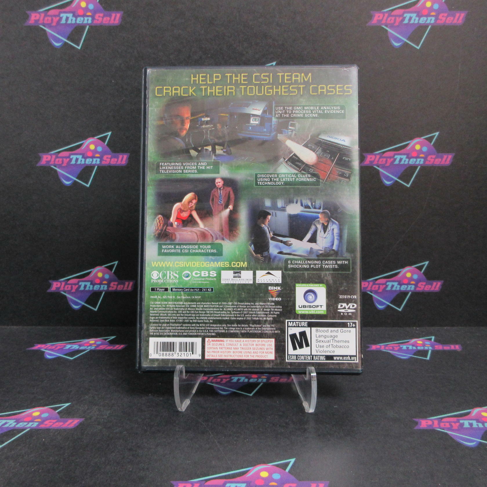 CSI 3 Dimensions of Murder PS2 PlayStation 2 Complete - Very Good