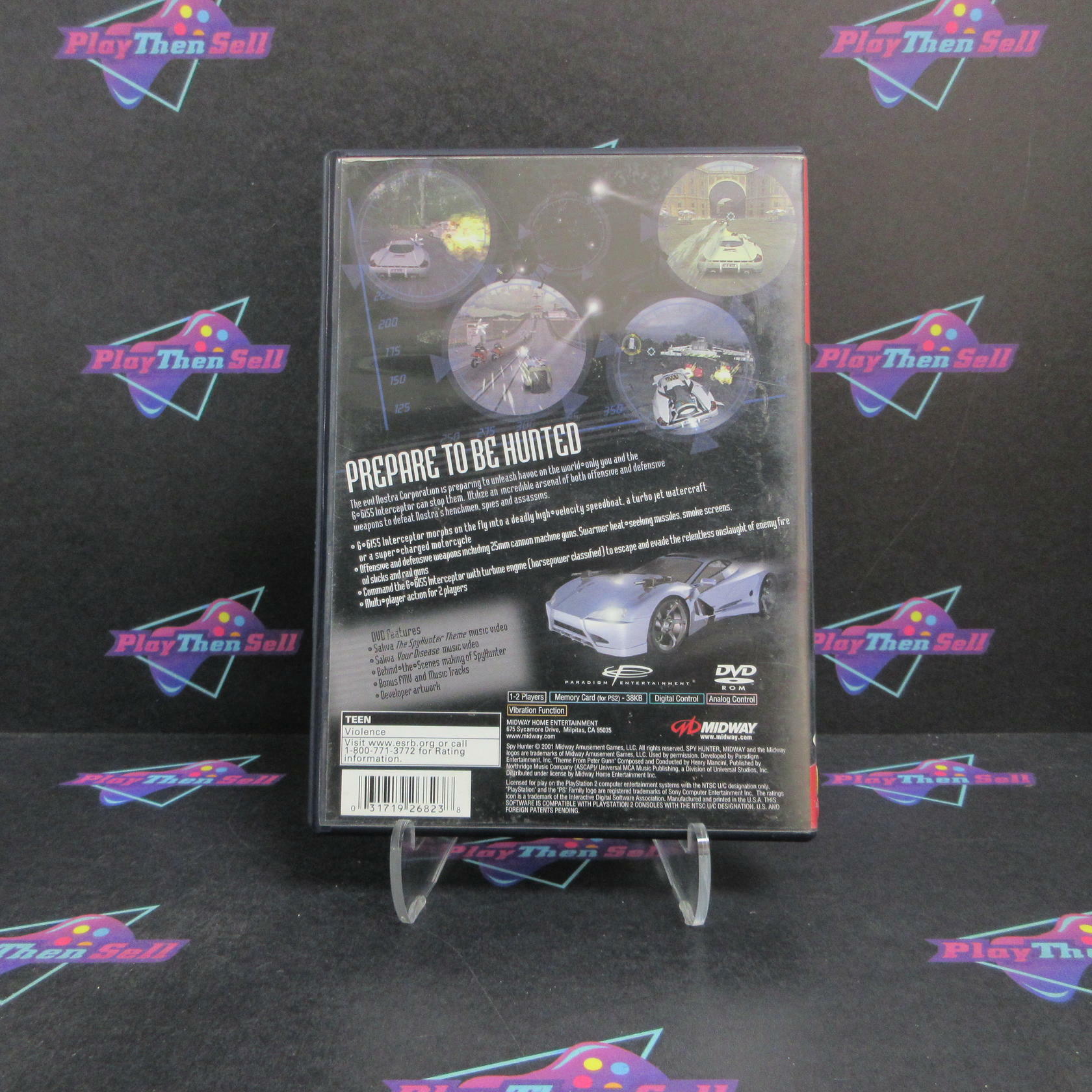 Spy Hunter PS2 PlayStation 2 GH + Reg Card Complete - Very Good