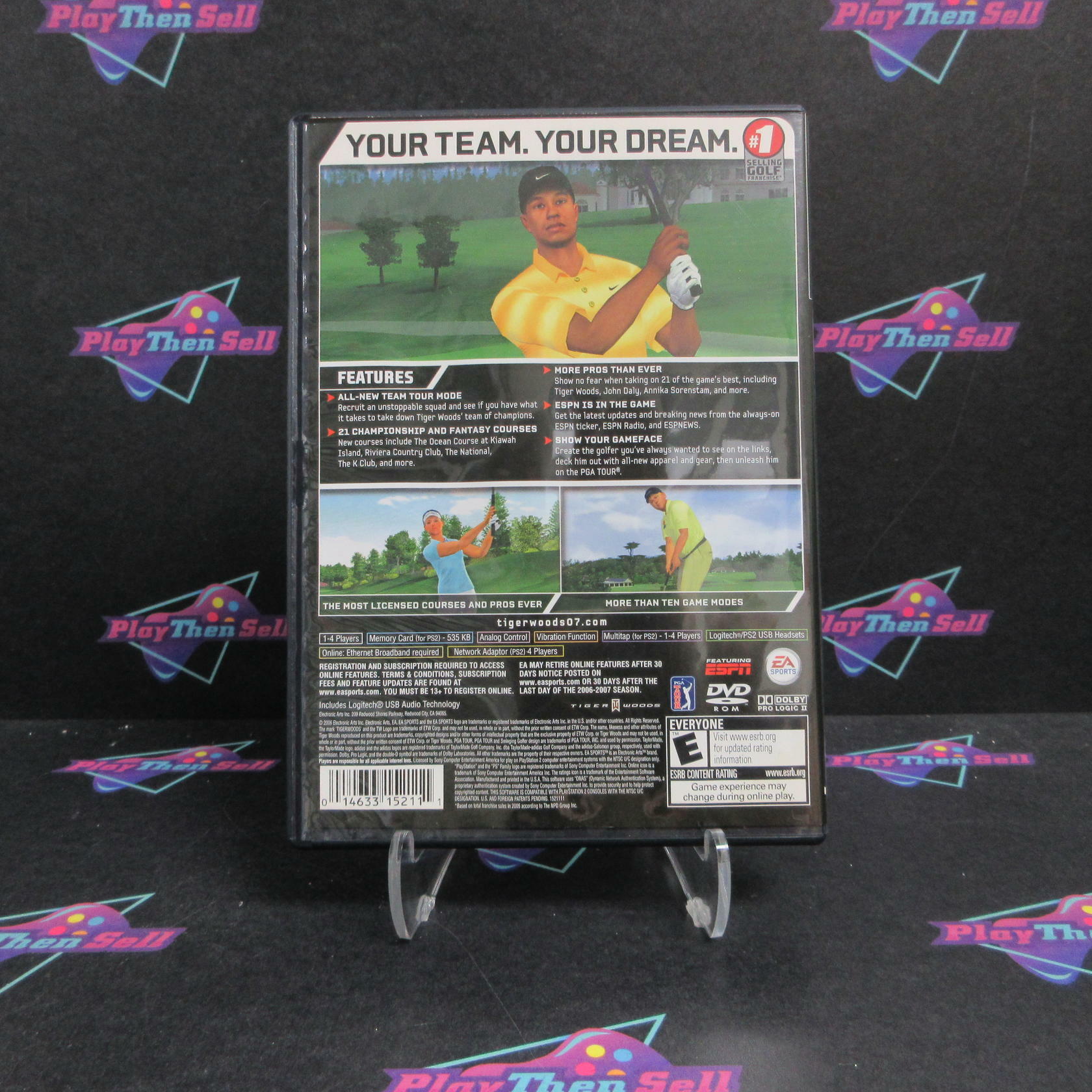 Tiger Woods PGA Tour 07 PS2 PlayStation 2 Complete - Very Good