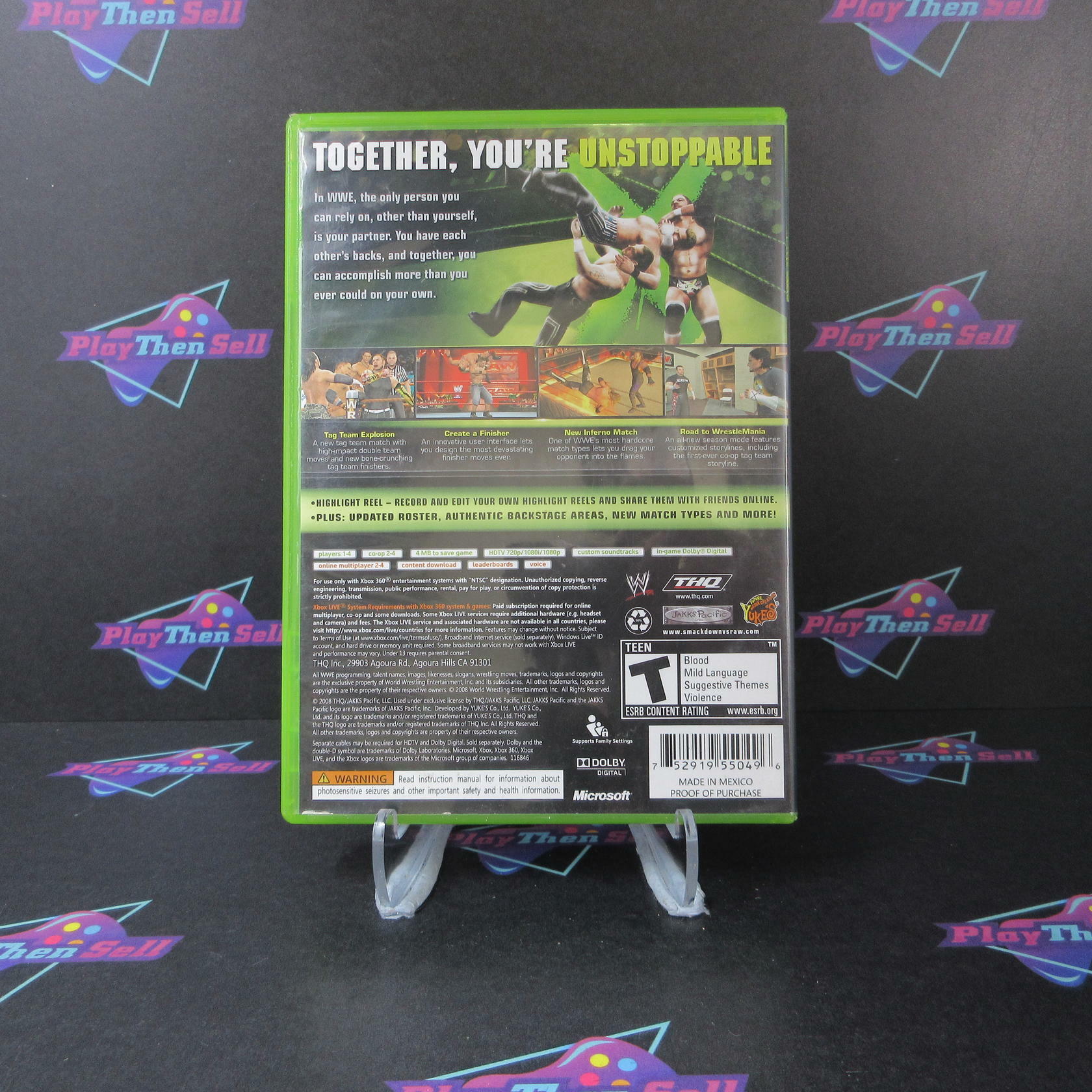 WWE Smackdown vs Raw 2009 Xbox 360 Complete - Very Good