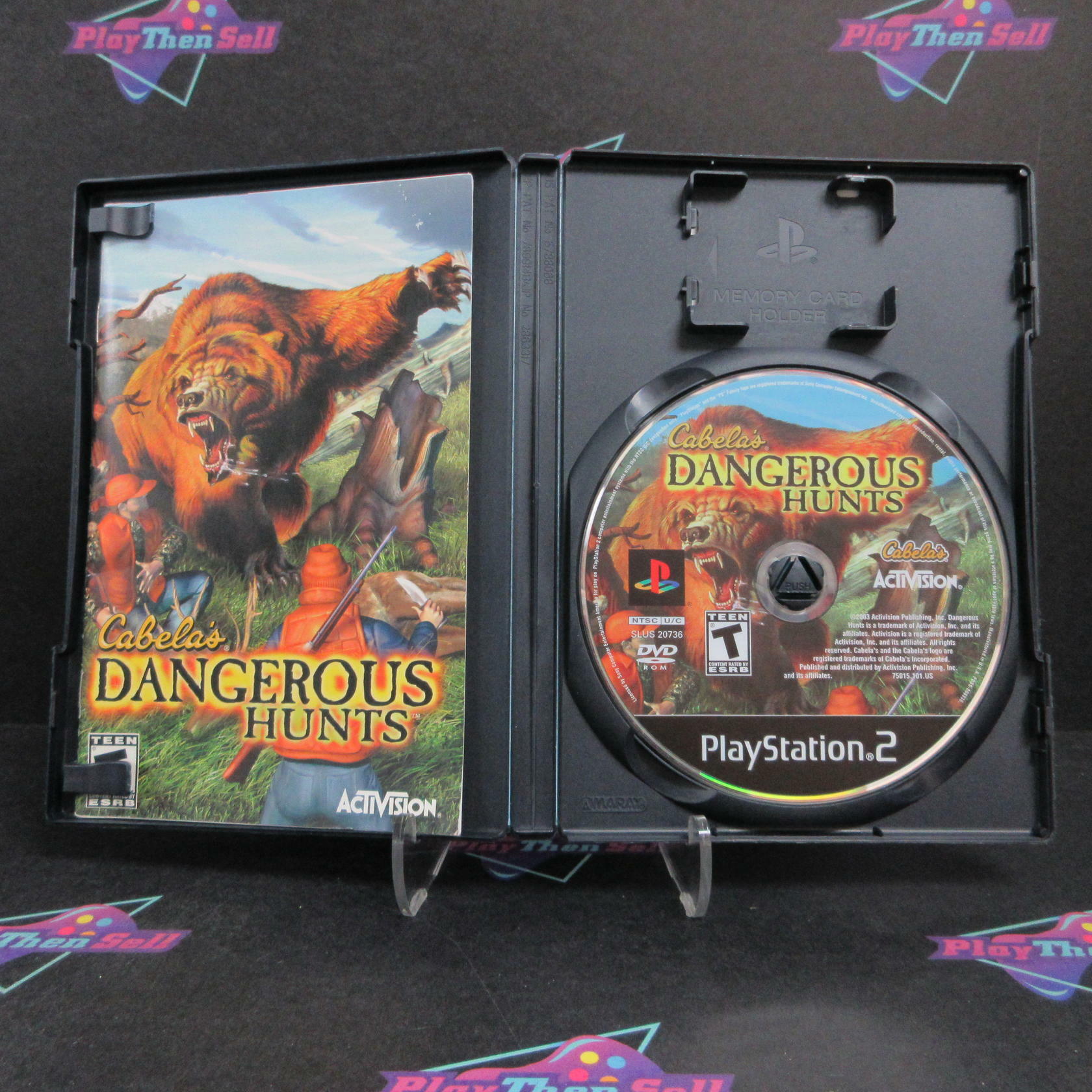 Cabela's Dangerous Hunts PS2 PlayStation 2 + Reg Card Complete - Very Good