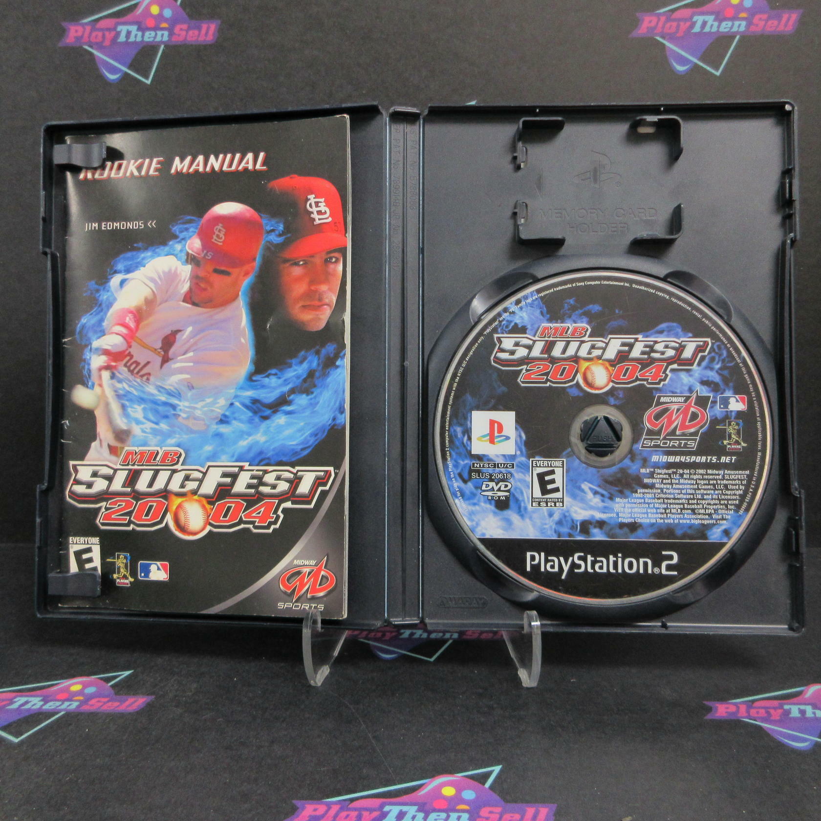 MLB Slugfest 2004 PS2 PlayStation 2 + Reg Card Complete - Very Good