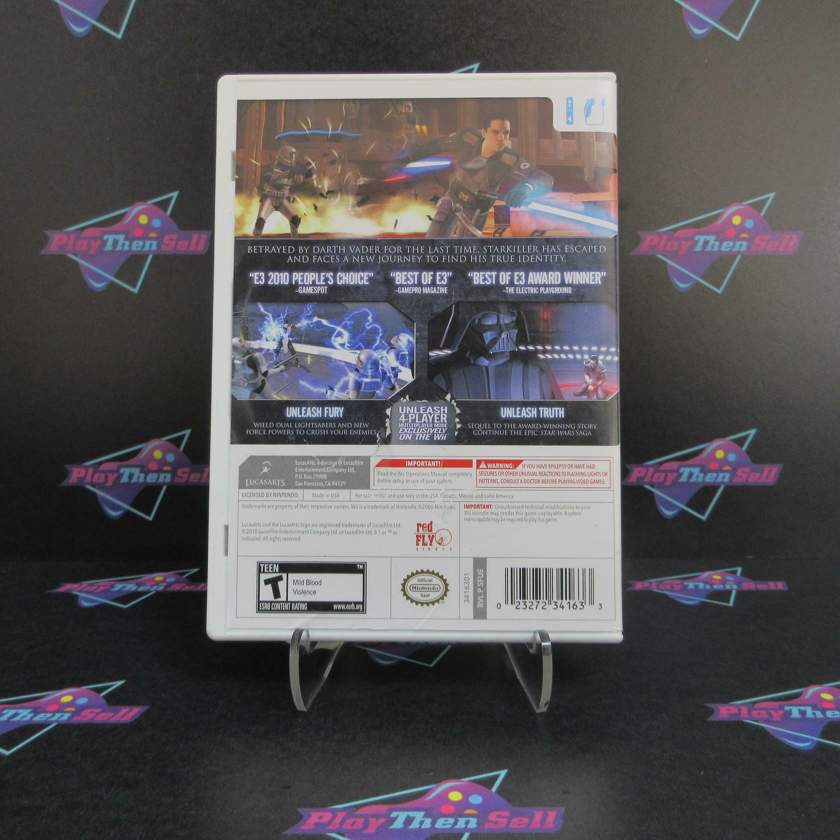 Star Wars The Force Unleashed II Nintendo Wii Complete - Very Good