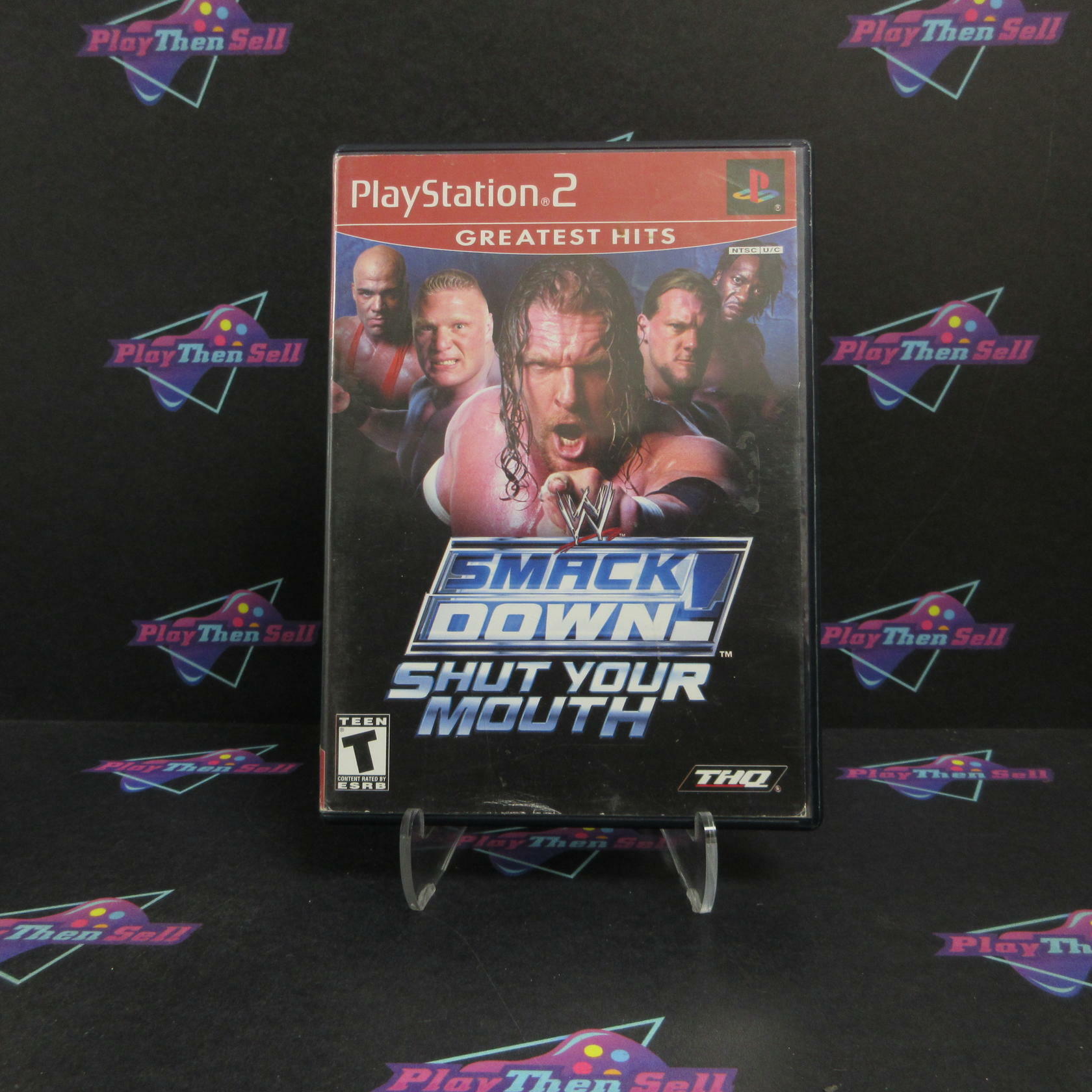 WWE Smackdown! Shut Your Mouth PS2 PlayStation 2 GH + Trading Card Complete - Very Good
