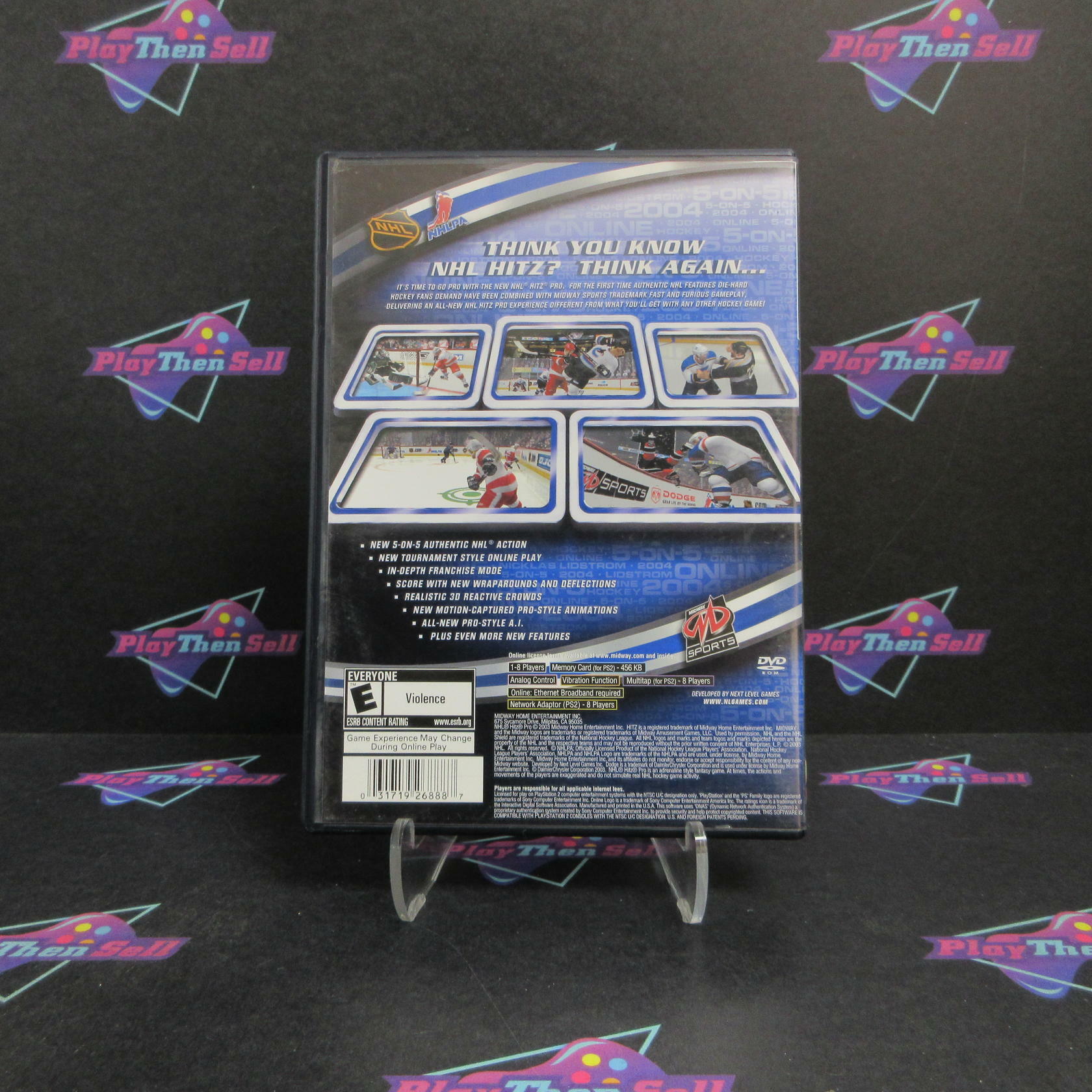 NHL Hitz Pro PS2 PlayStation 2 + Reg Card Complete - Very Good