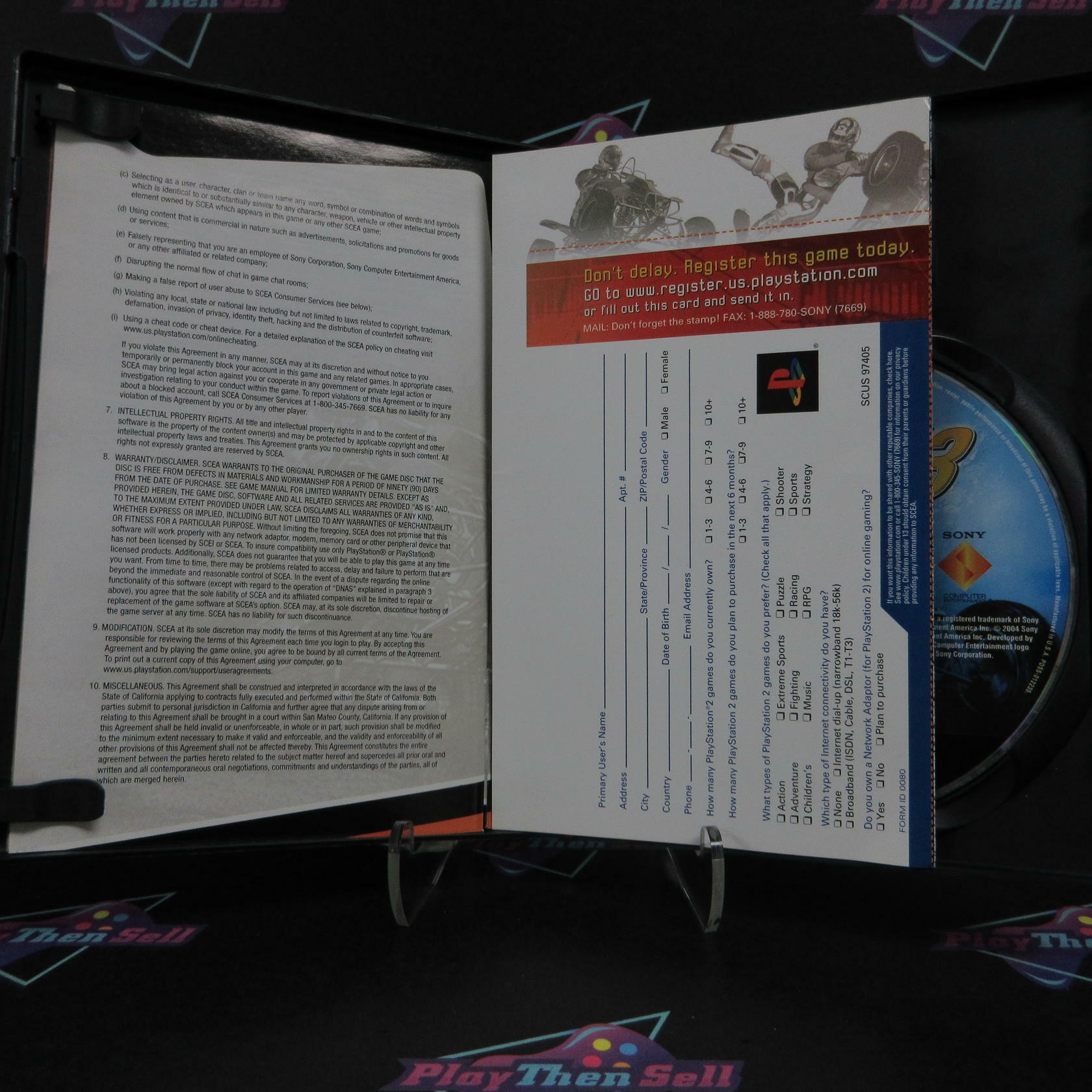 ATV Offroad Fury 3 PS2 PlayStation 2 + Reg Card Complete - Very Good