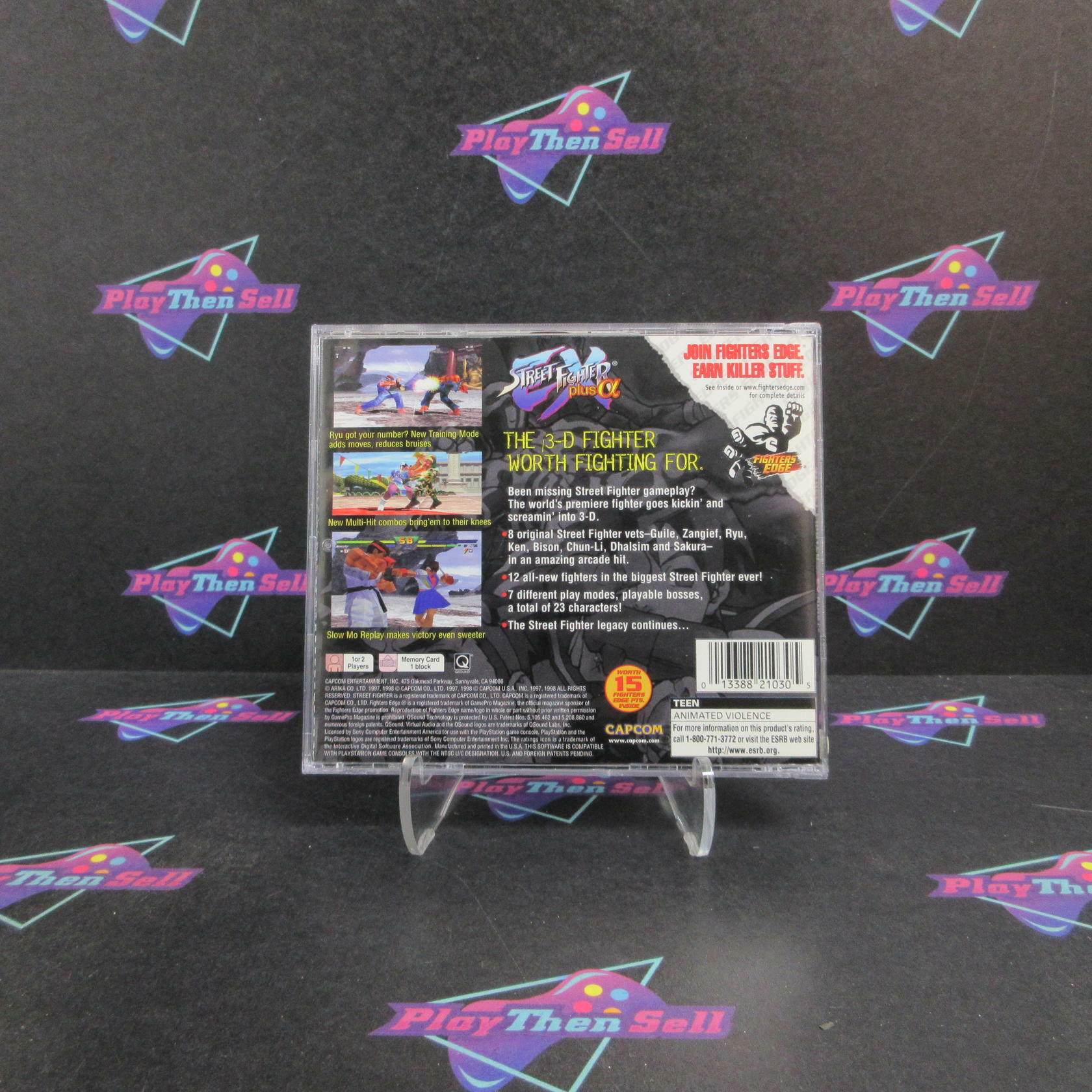 Street Fighter EX Plus Alpha PS1 PlayStation 1 + Reg Card Complete - Refurbished