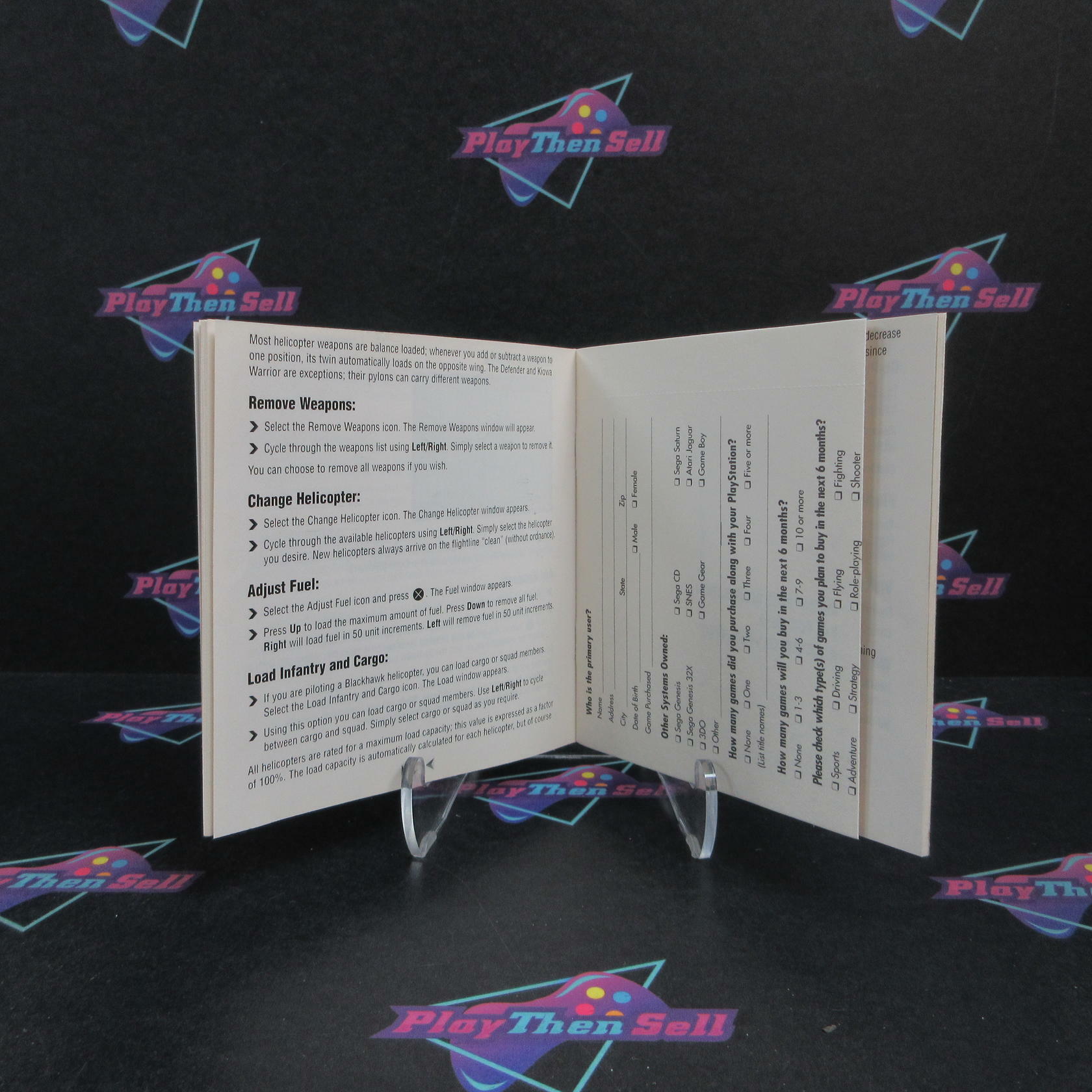 Gunship PS1 PlayStation 1 + Reg Card Complete