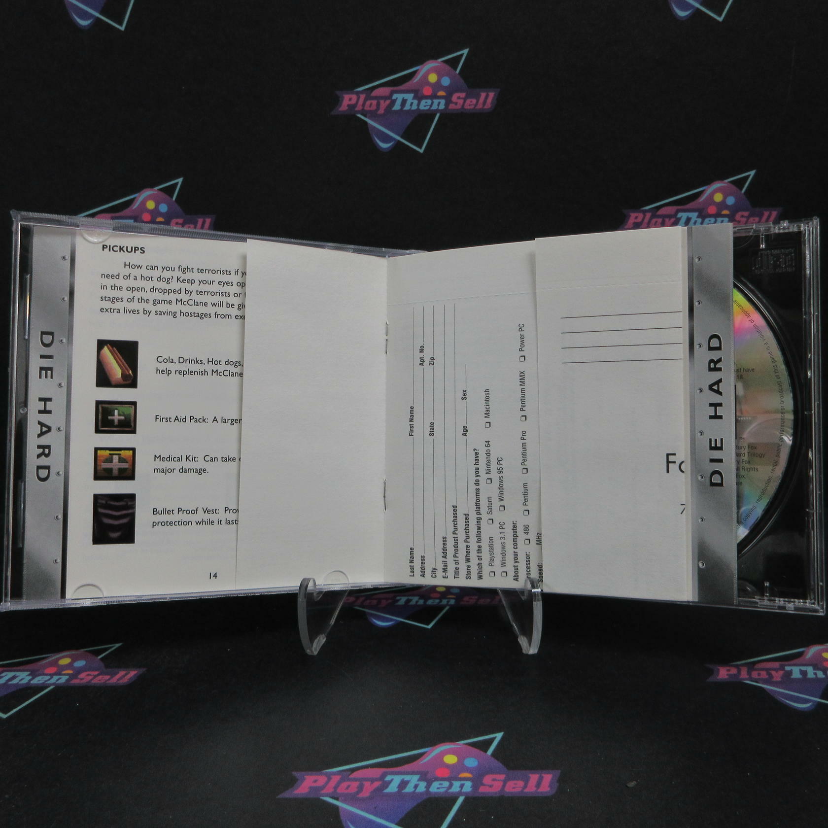 Die Hard Trilogy PS1 PlayStation 1 GH + Reg Card Complete - Refurbished