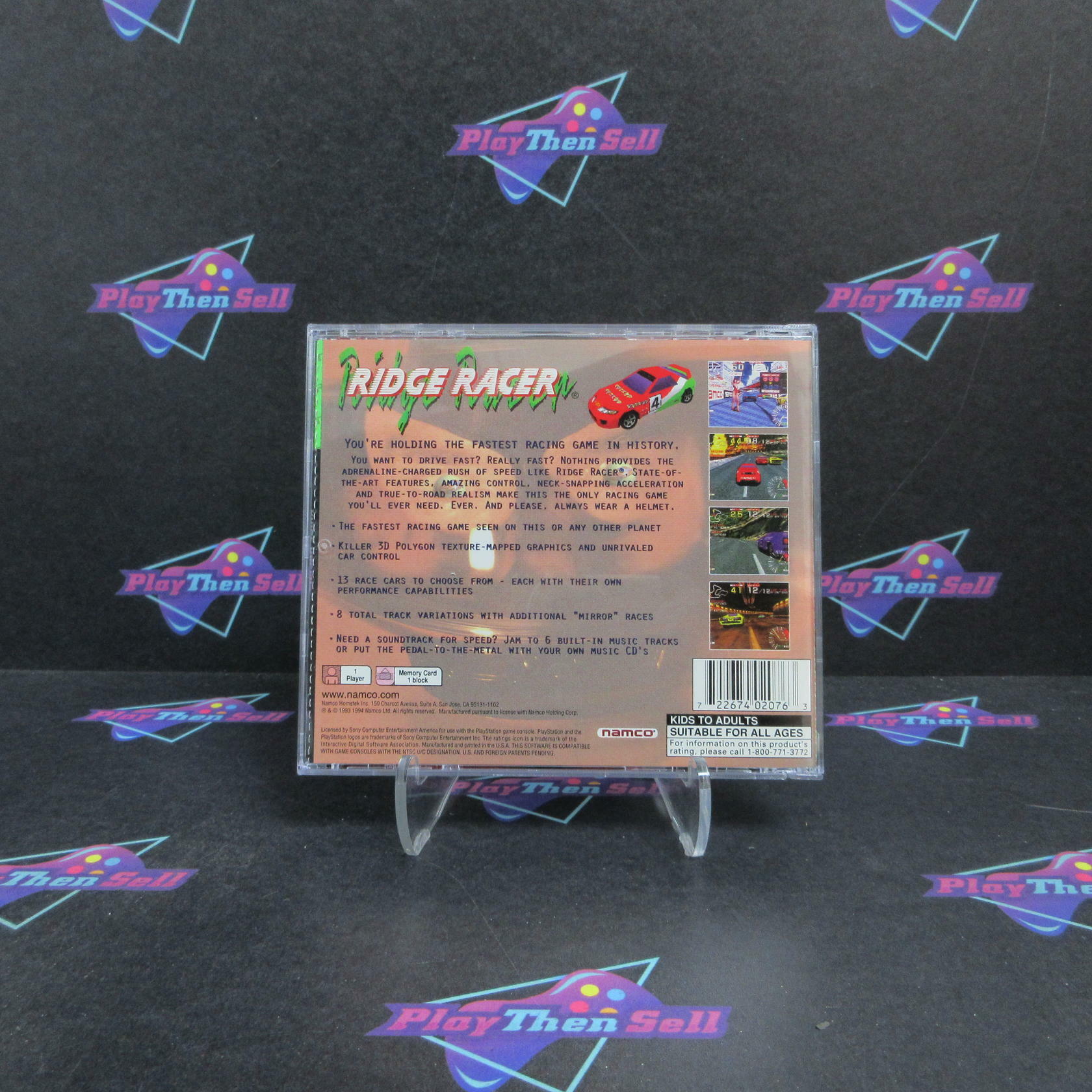 Ridge Racer PS1 PlayStation 1 GH + Reg Card Complete - Refurbished