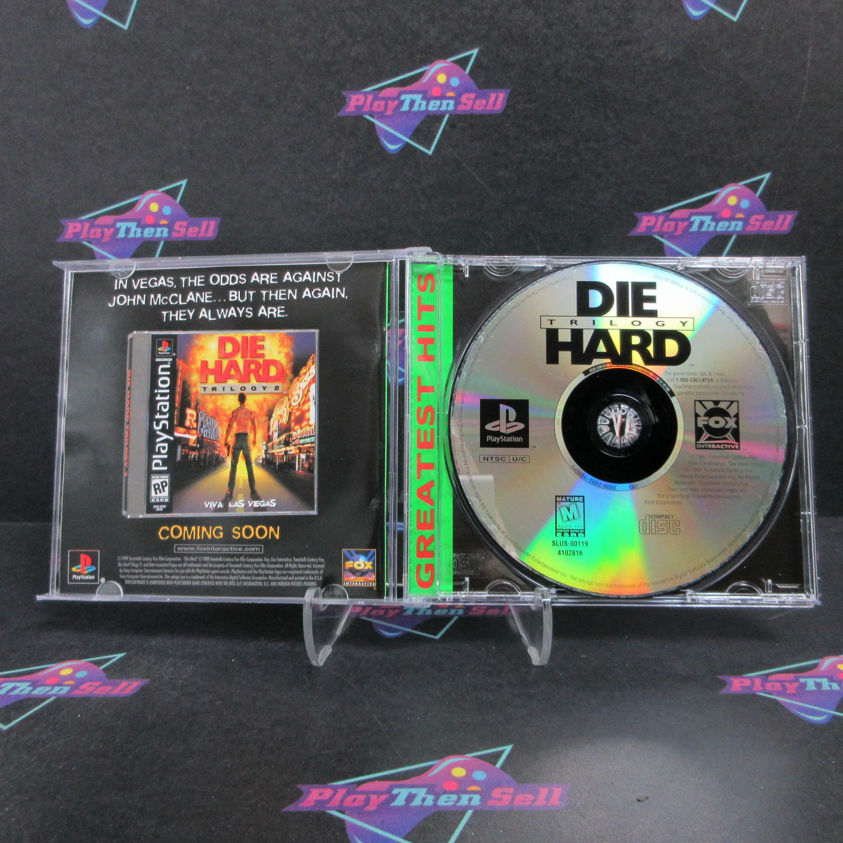 Die Hard Trilogy PS1 PlayStation 1 GH + Reg Card Complete - Refurbished