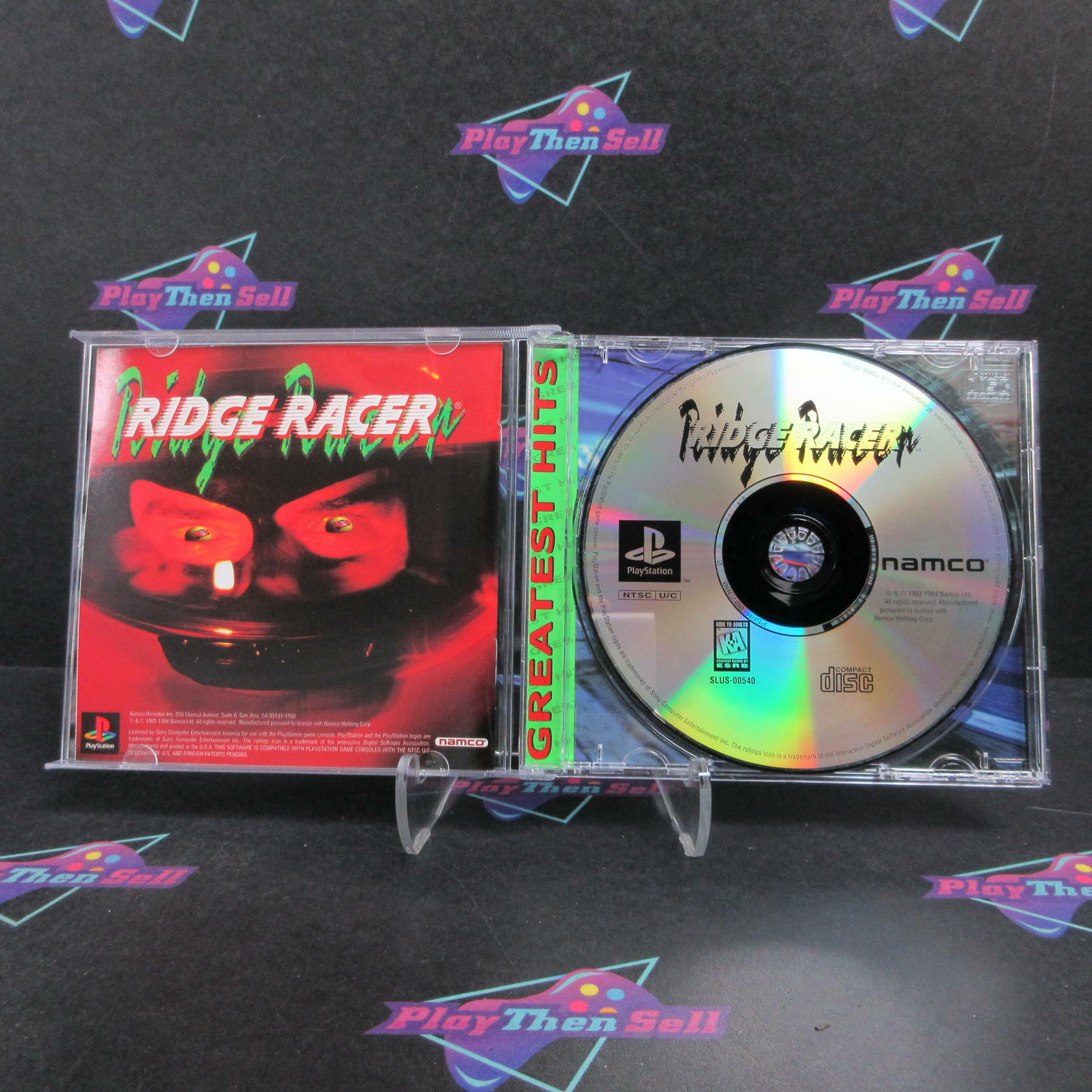 Ridge Racer PS1 PlayStation 1 GH + Reg Card Complete - Refurbished