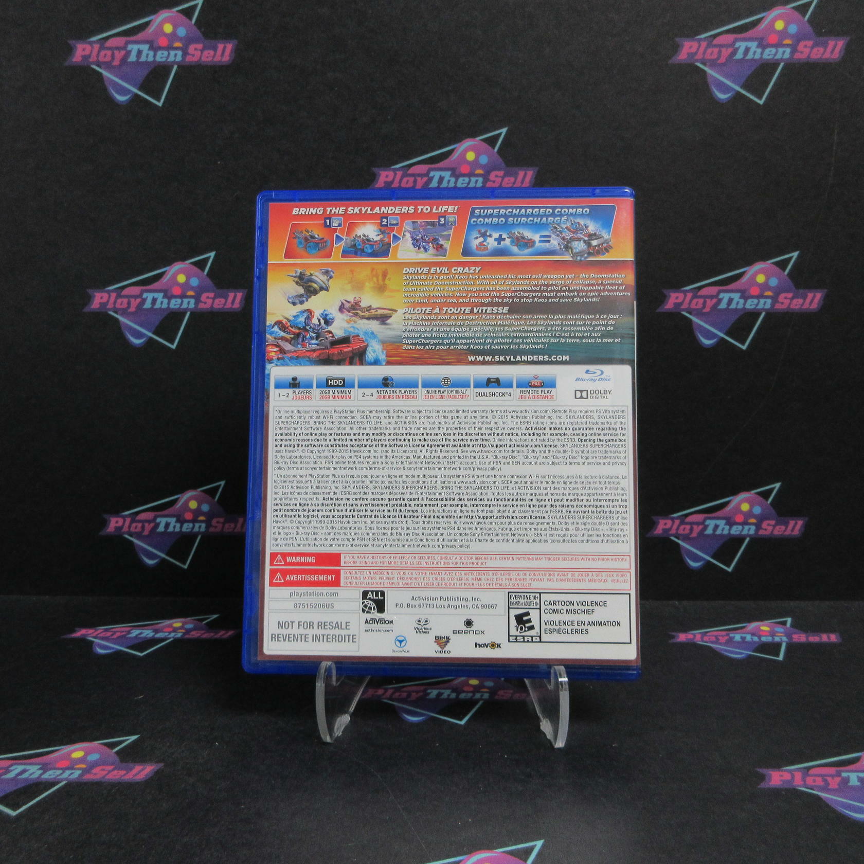 Skylanders Superchargers Software Only PS4 PlayStation 4 Complete - Refurbished