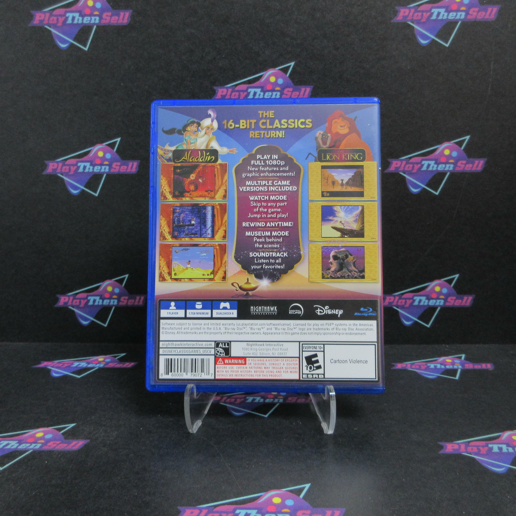 Disney Classic Games Aladdin and The Lion King PS4 PlayStation 4 Complete - Refurbished