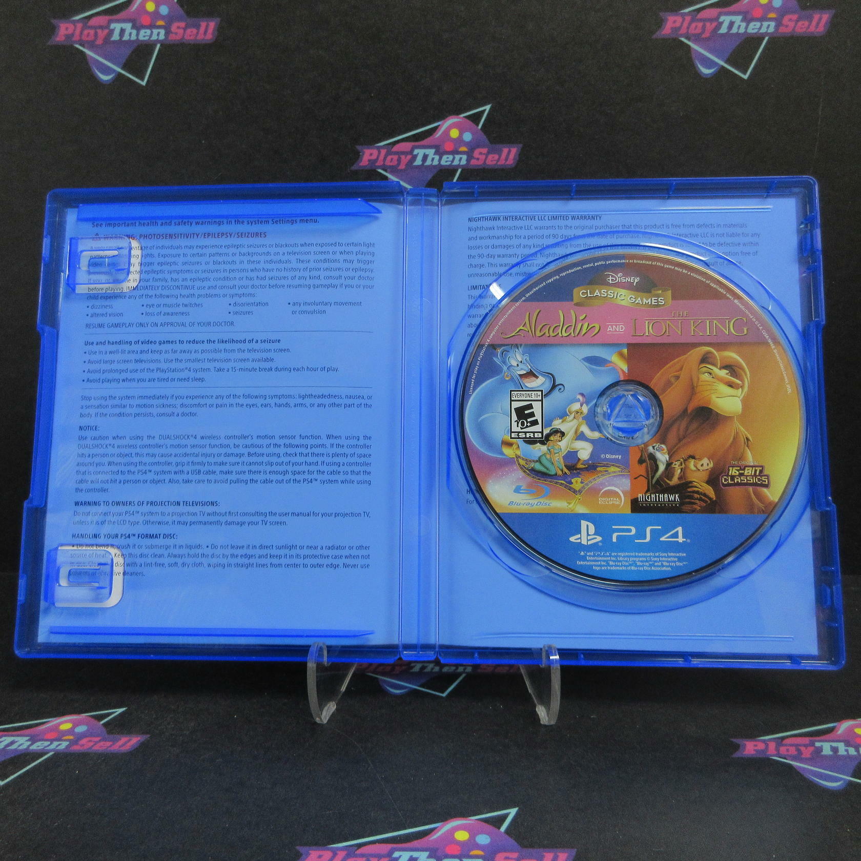 Disney Classic Games Aladdin and The Lion King PS4 PlayStation 4 Complete - Refurbished