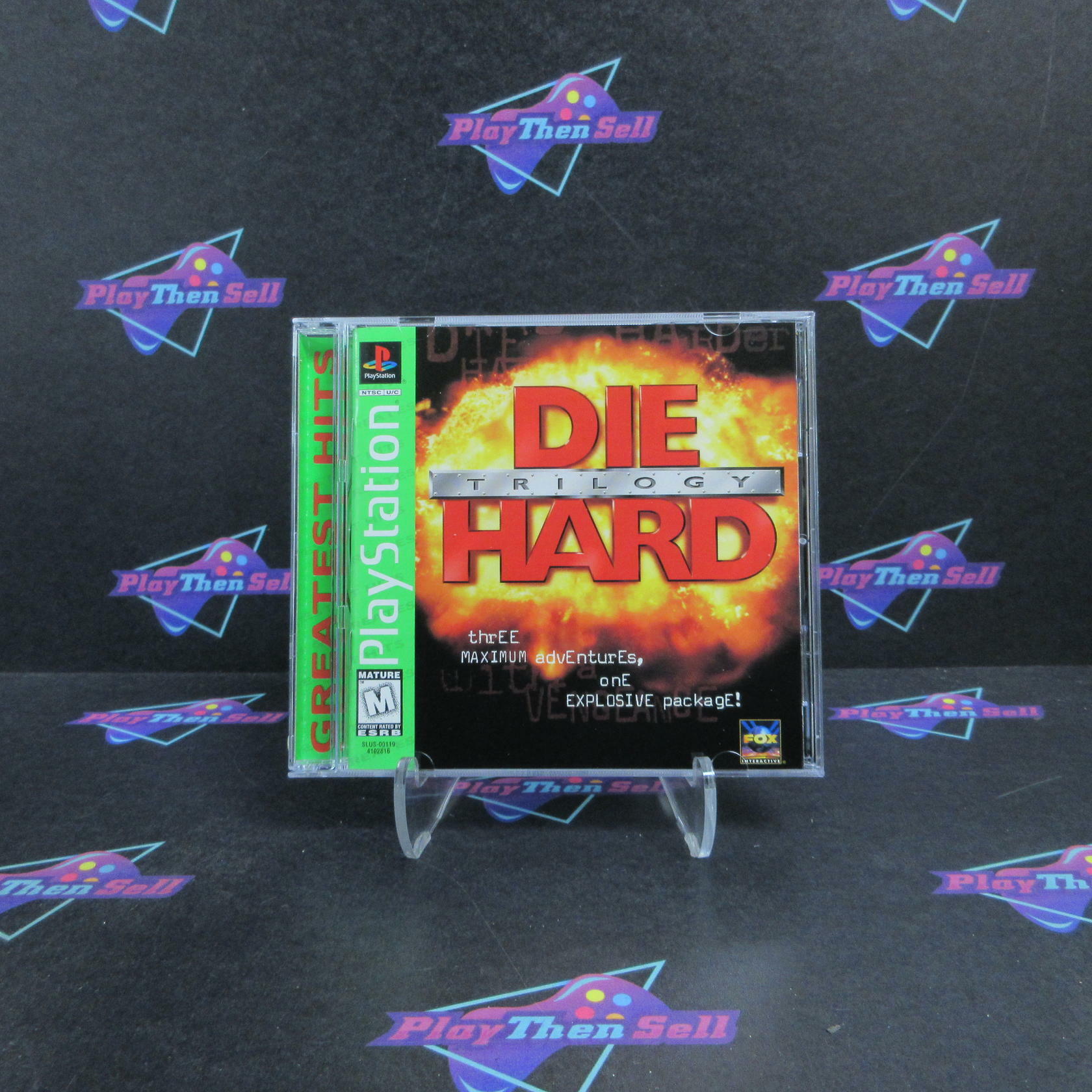 Die Hard Trilogy PS1 PlayStation 1 GH + Reg Card Complete - Refurbished