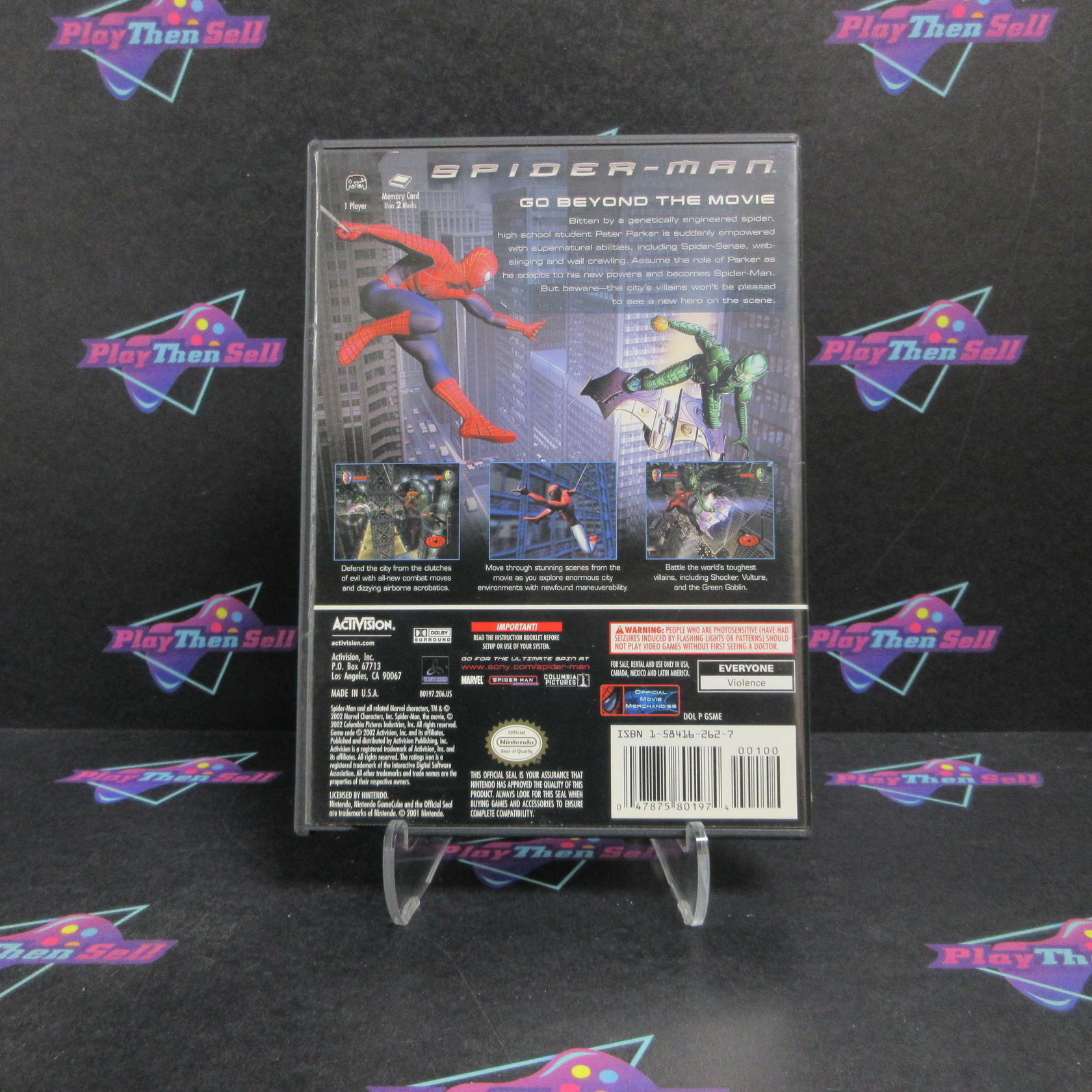 Spider-Man Nintendo GameCube + Reg Card Complete - Refurbished