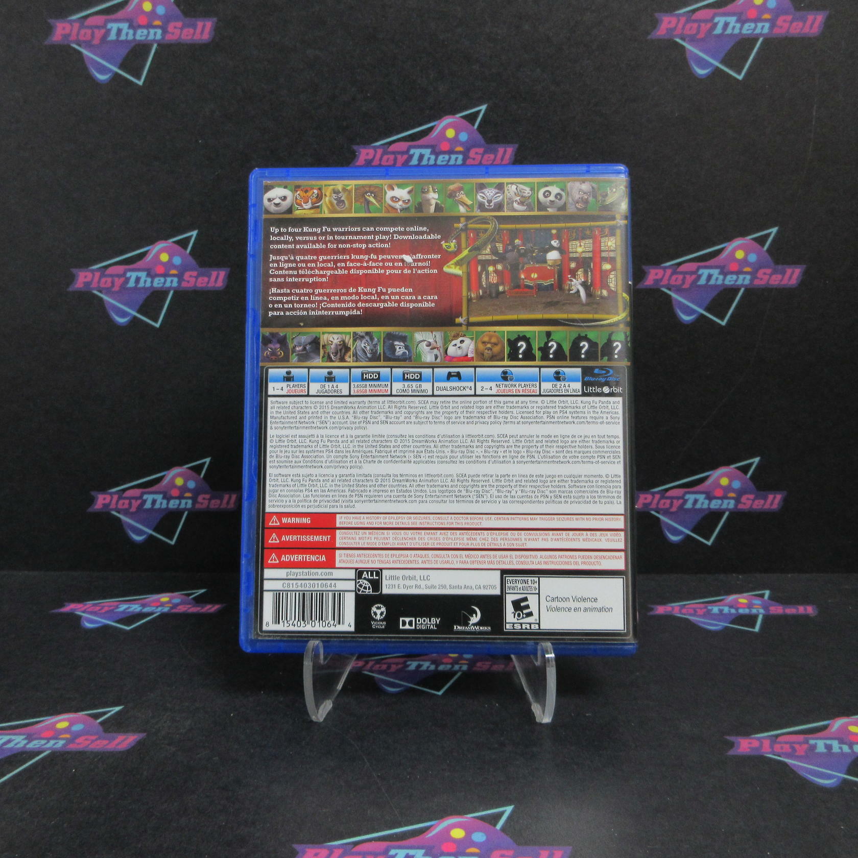 Kung Fu Panda Showdown of Legendary Legends PS4 PlayStation 4 Complete - Very Good