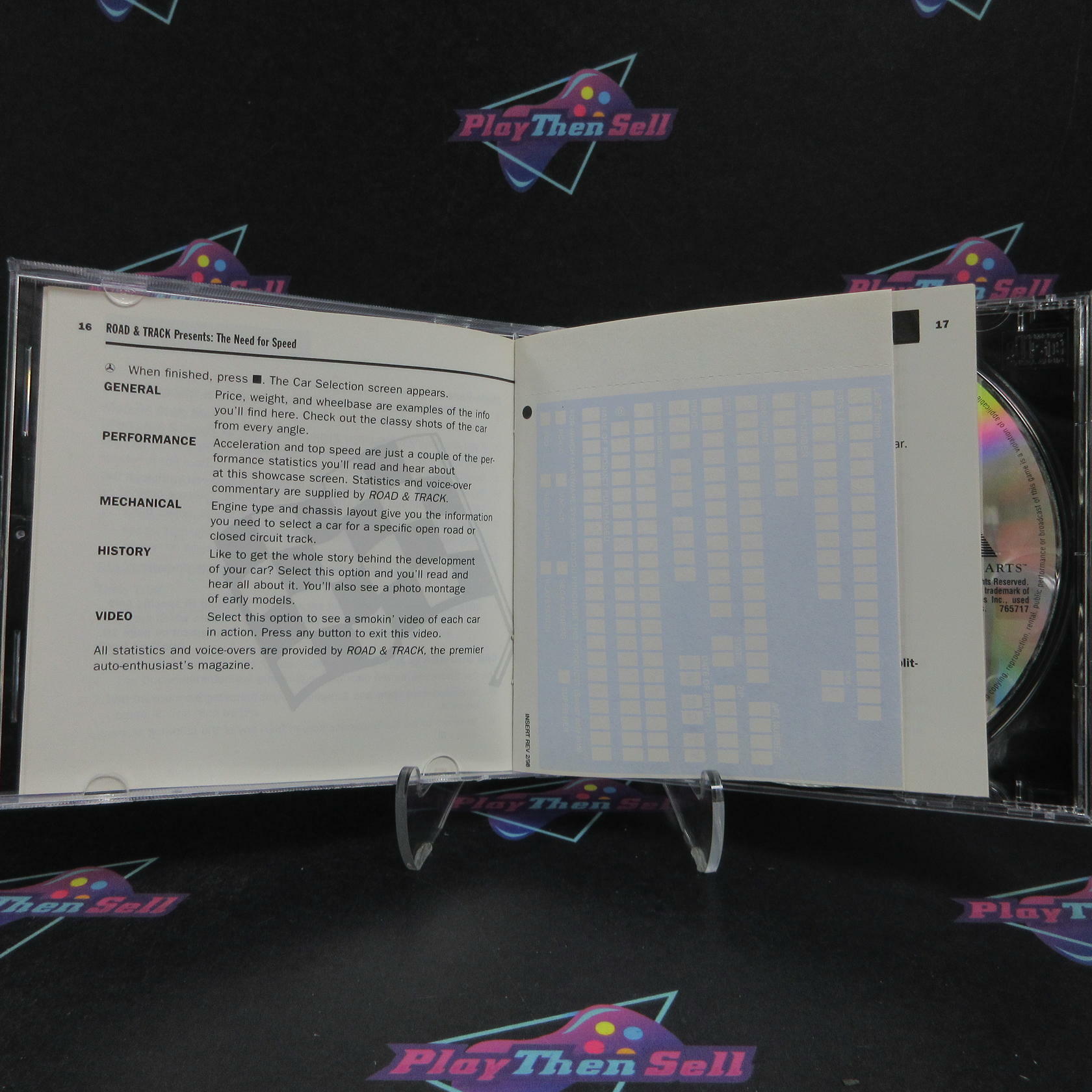 The Need for Speed PS1 PlayStation 1 GH + Reg Card Complete - Very Good