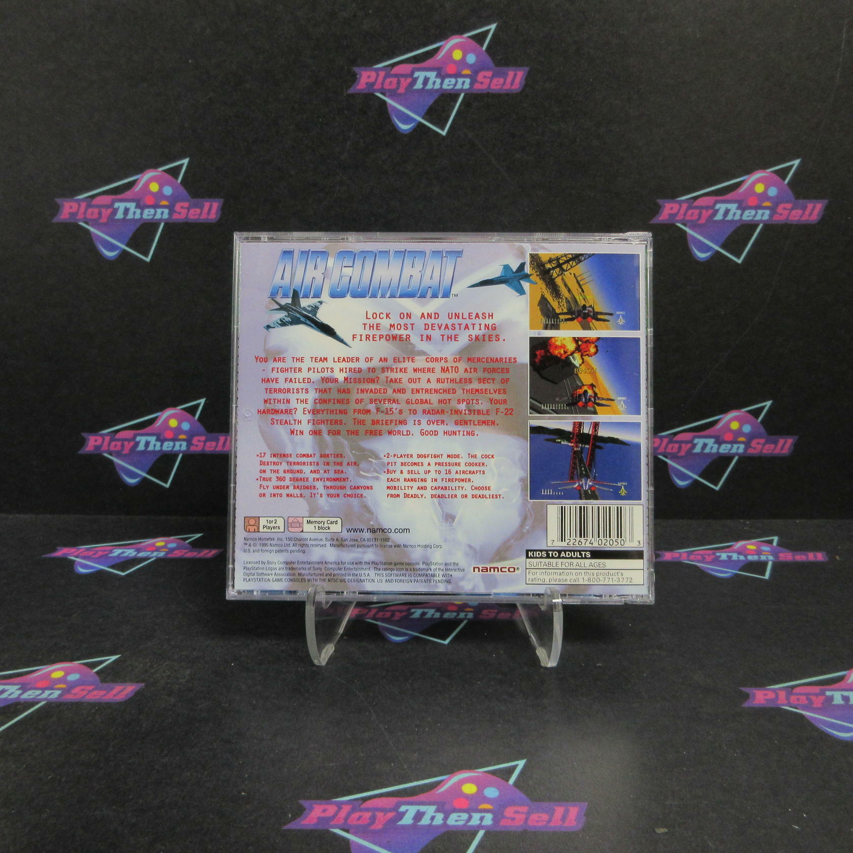 Air Combat PS1 PlayStation 1 GH + Reg Card Complete - Very Good