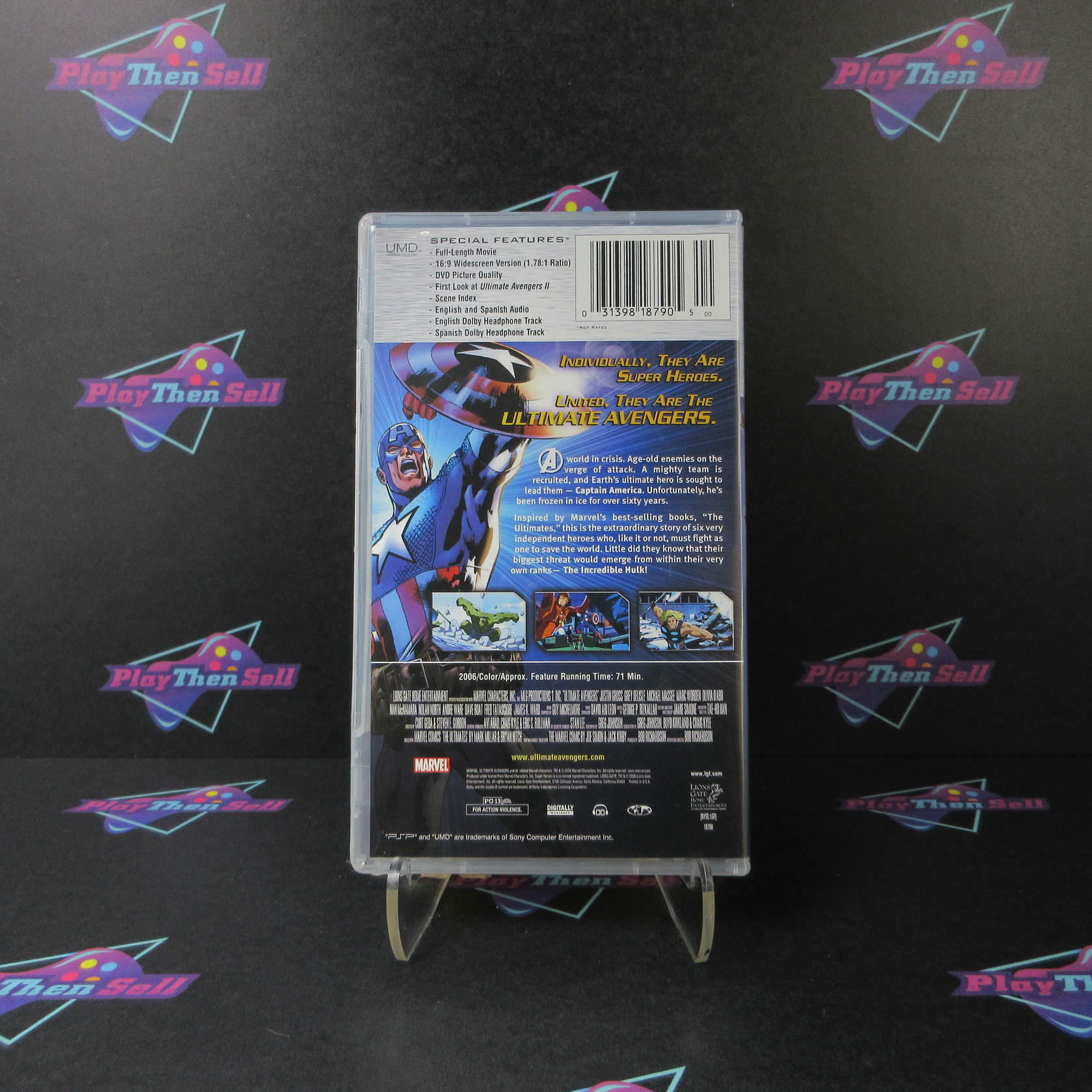 Ultimate Avengers The Movie Sony PSP UMD Movie - Like New