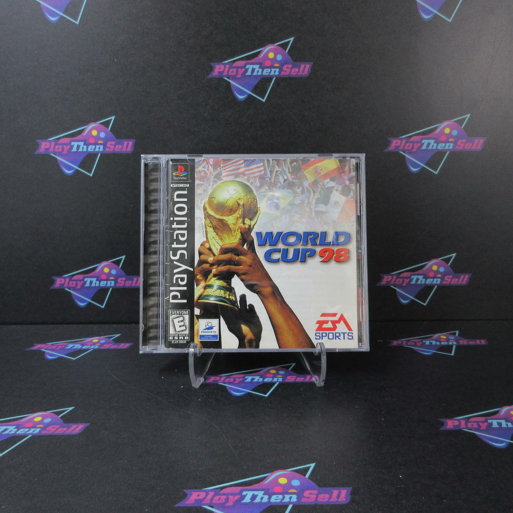 World Cup 98 PS1 PlayStation 1 + Reg Card Complete - Very Good