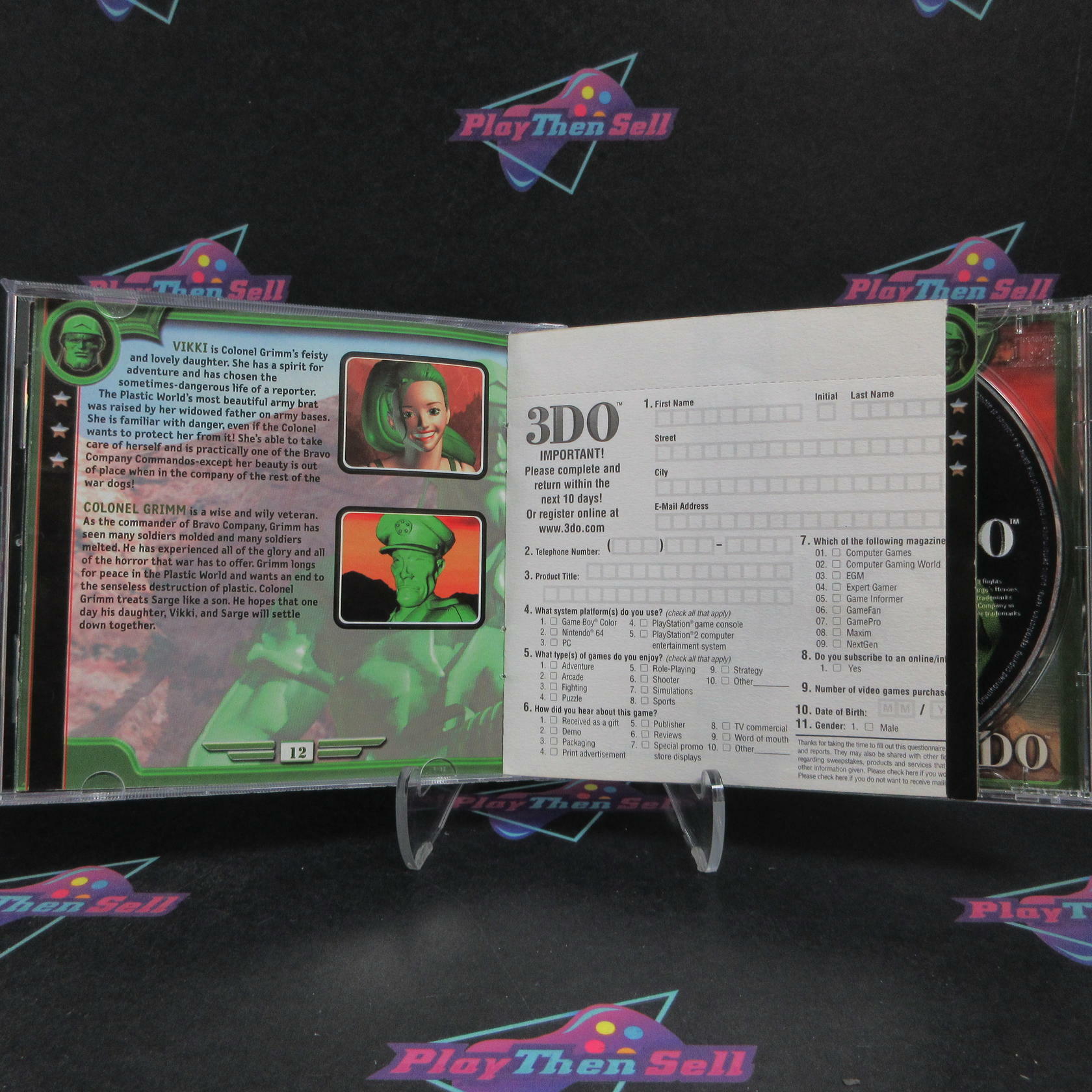 Army Men Sarge's Heroes 2 PS1 PlayStation 1 + Reg Card Complete - Very Good