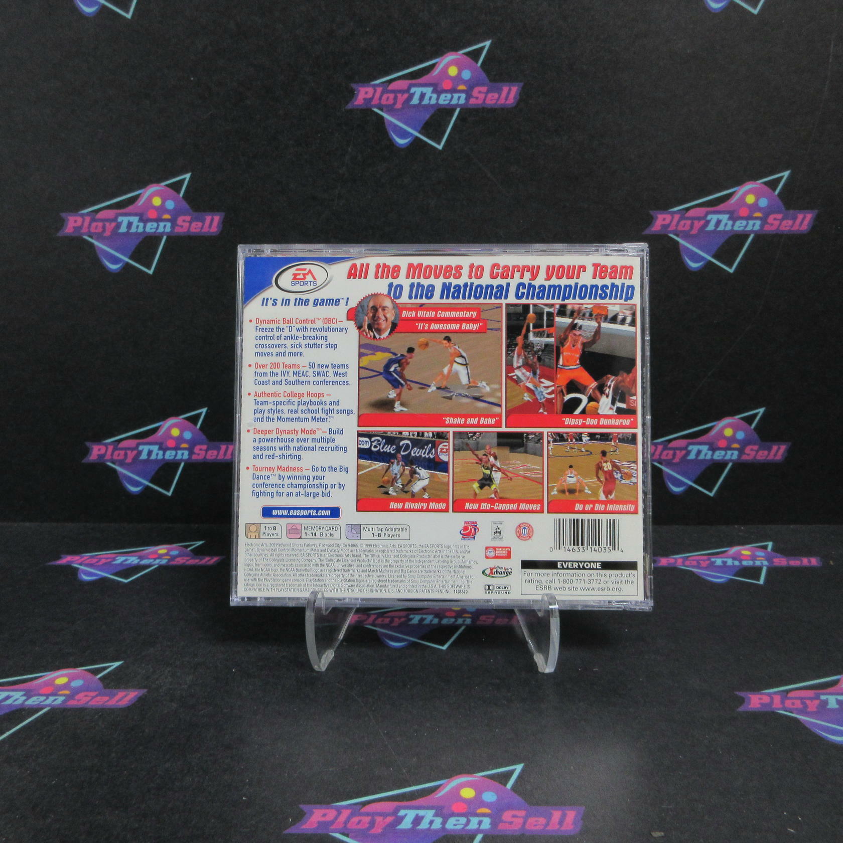 NCAA March Madness 2000 PS1 PlayStation 1 + Reg Card Complete - Very Good