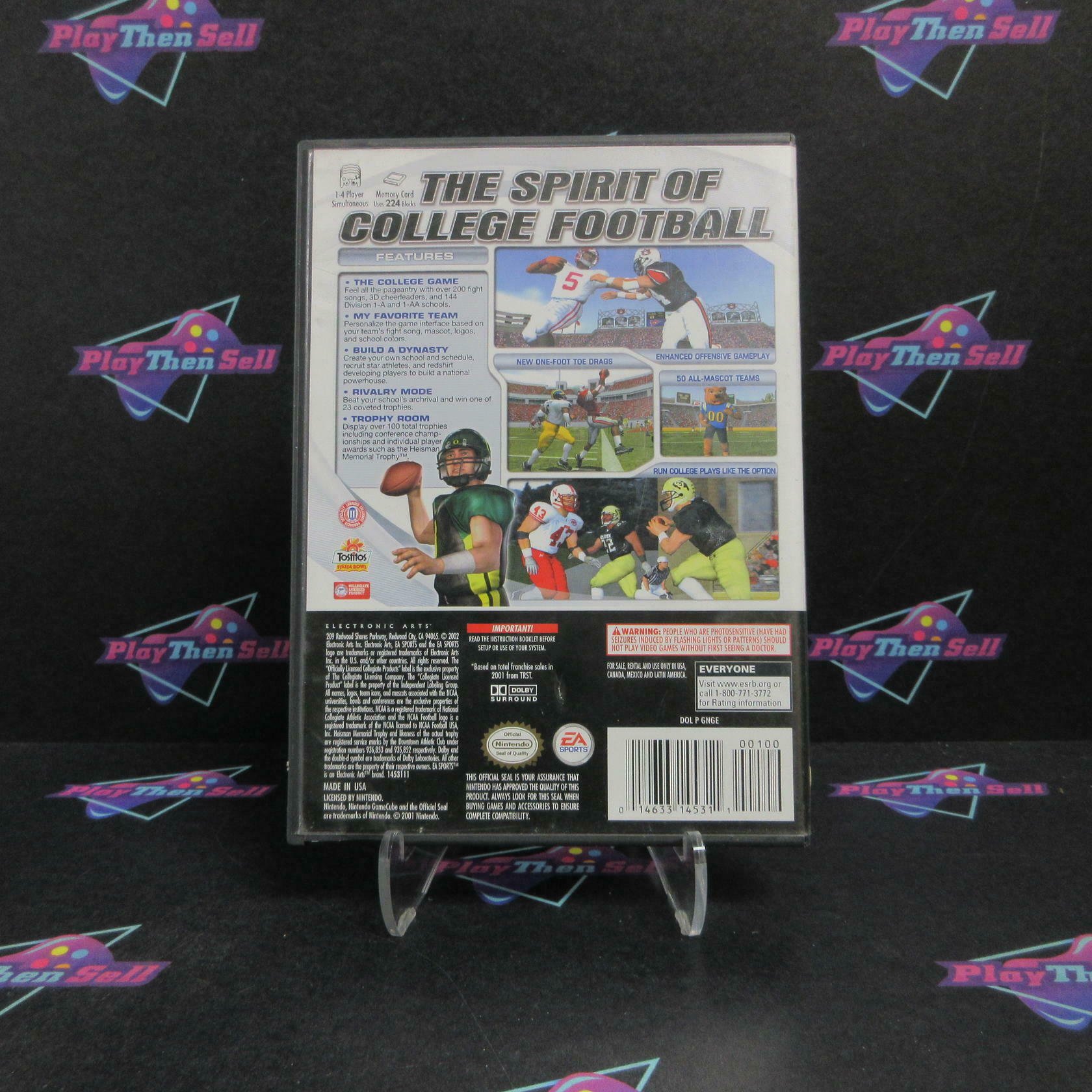 NCAA Football 2003 Nintendo GameCube + Reg Card Complete - Very Good