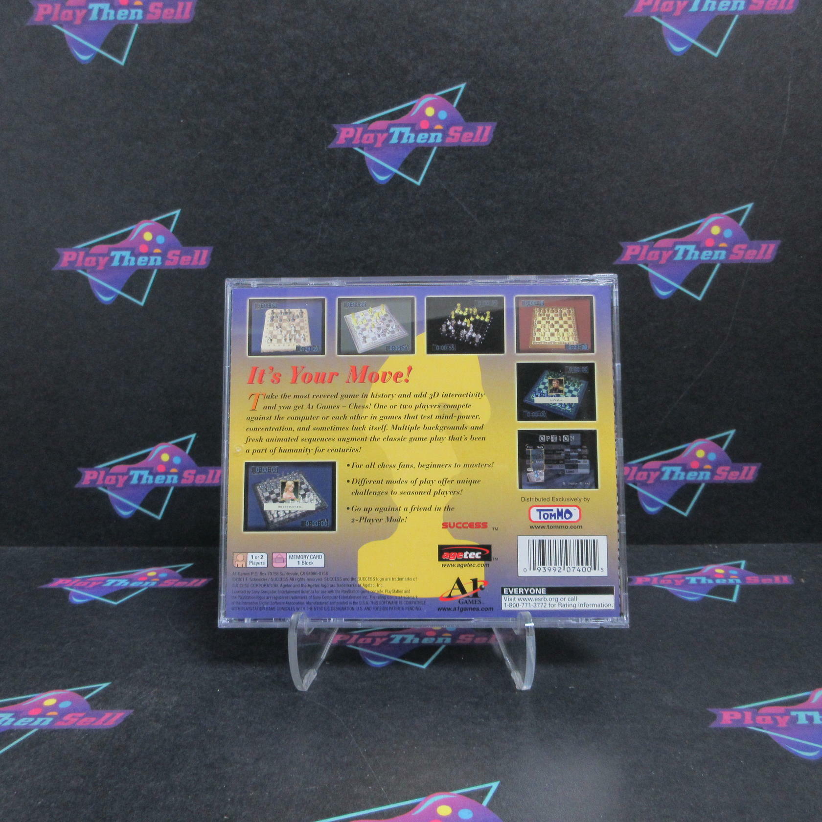 Chess PS1 PlayStation 1 + Reg Card Complete - Very Good