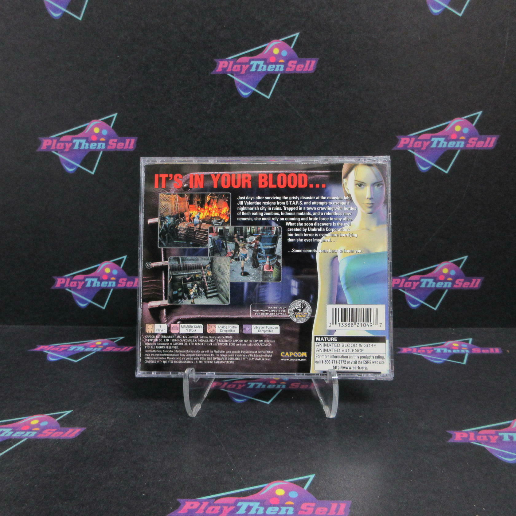 Resident Evil 3 Nemesis PS1 PlayStation 1 Complete - Very Good