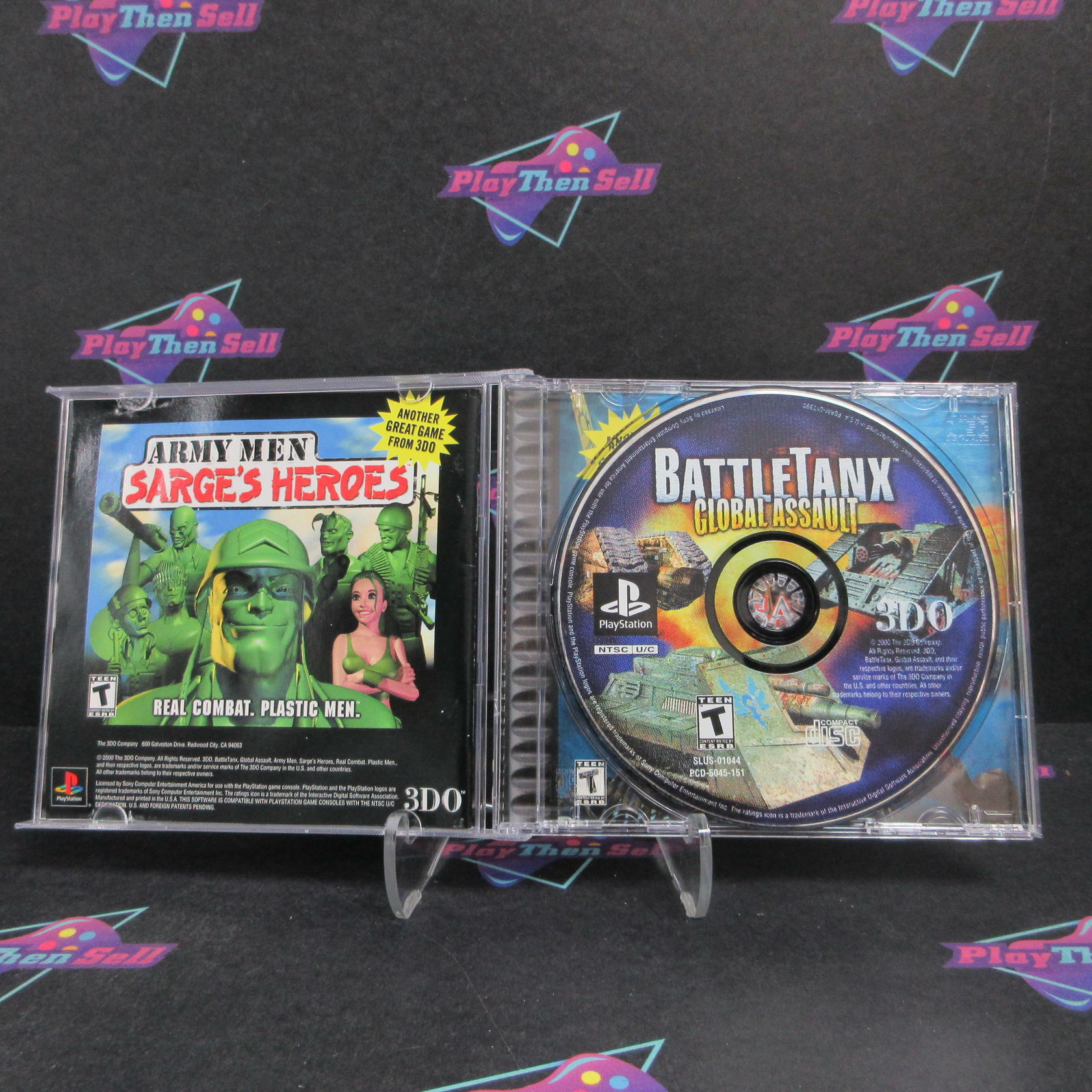 BattleTanx Global Assault PS1 PlayStation 1 + Reg Card Complete - Very Good