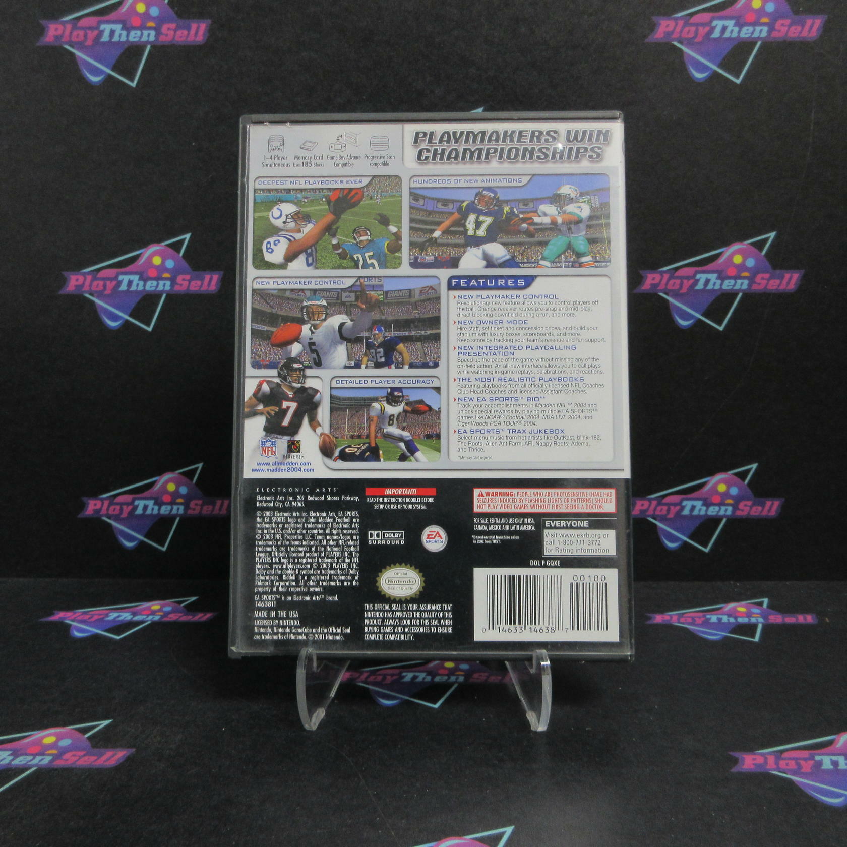 Madden NFL 2004 Nintendo GameCube Complete - Very Good