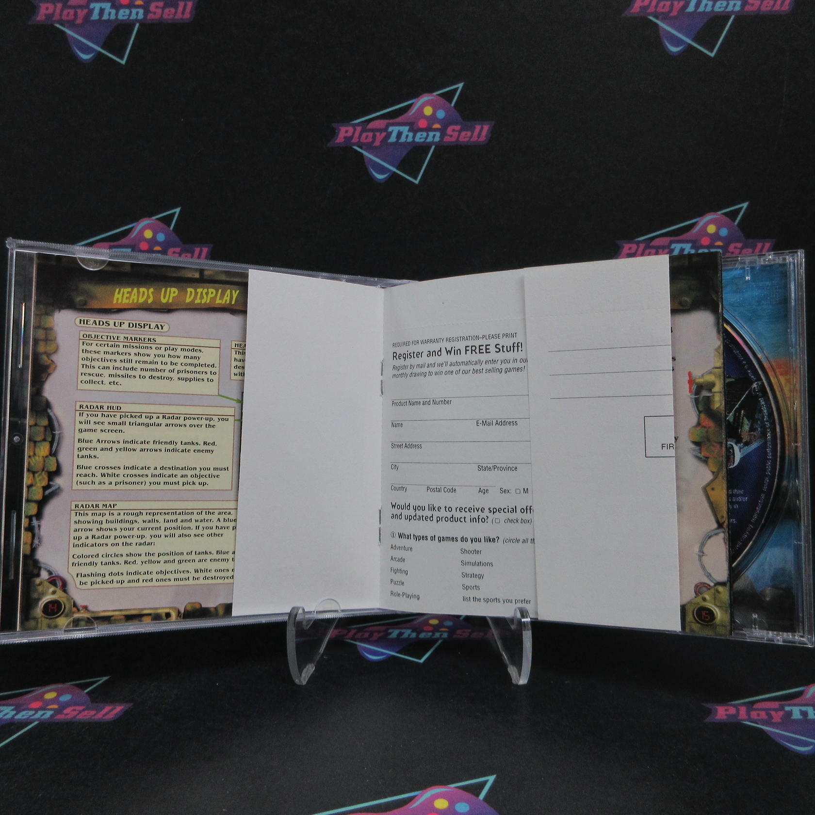 BattleTanx Global Assault PS1 PlayStation 1 + Reg Card Complete - Very Good