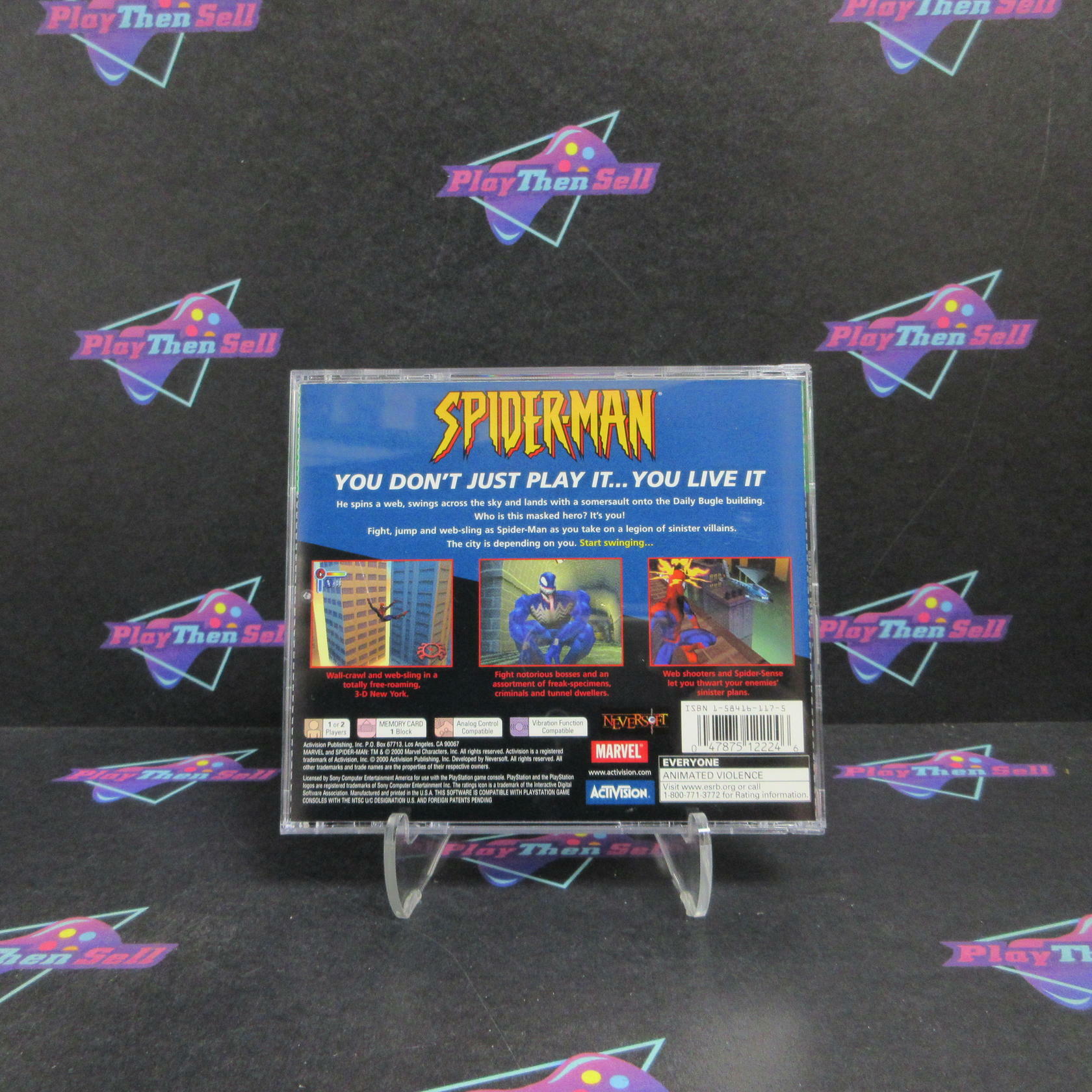 Spider-Man PS1 PlayStation 1 GH Complete - Very Good