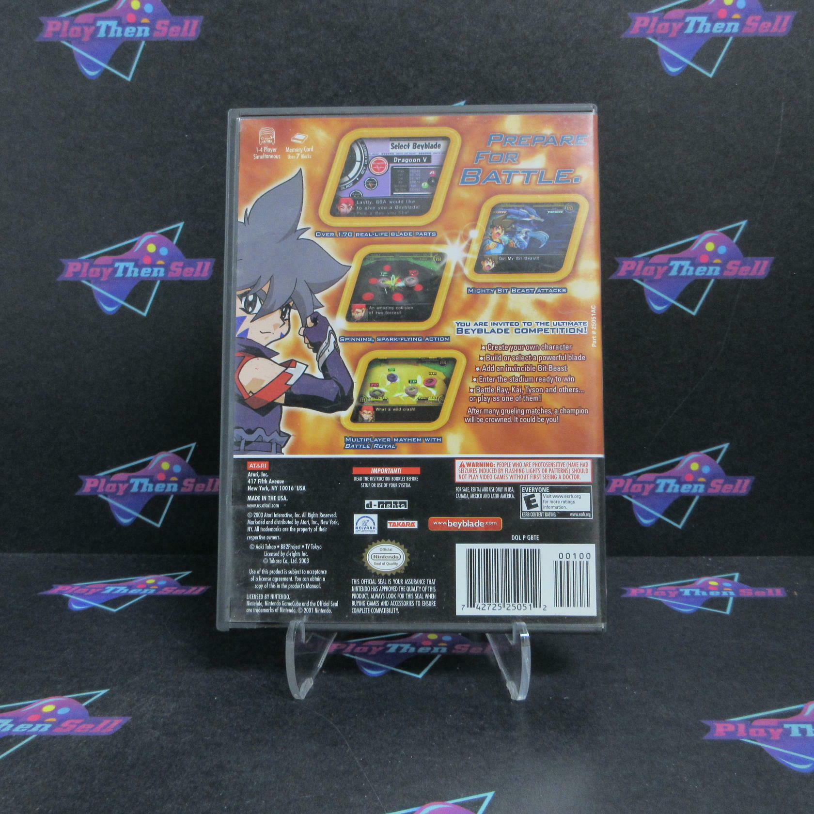 BeyBlade VForce Super Tournament Battle Nintendo GameCube Complete - Very Good